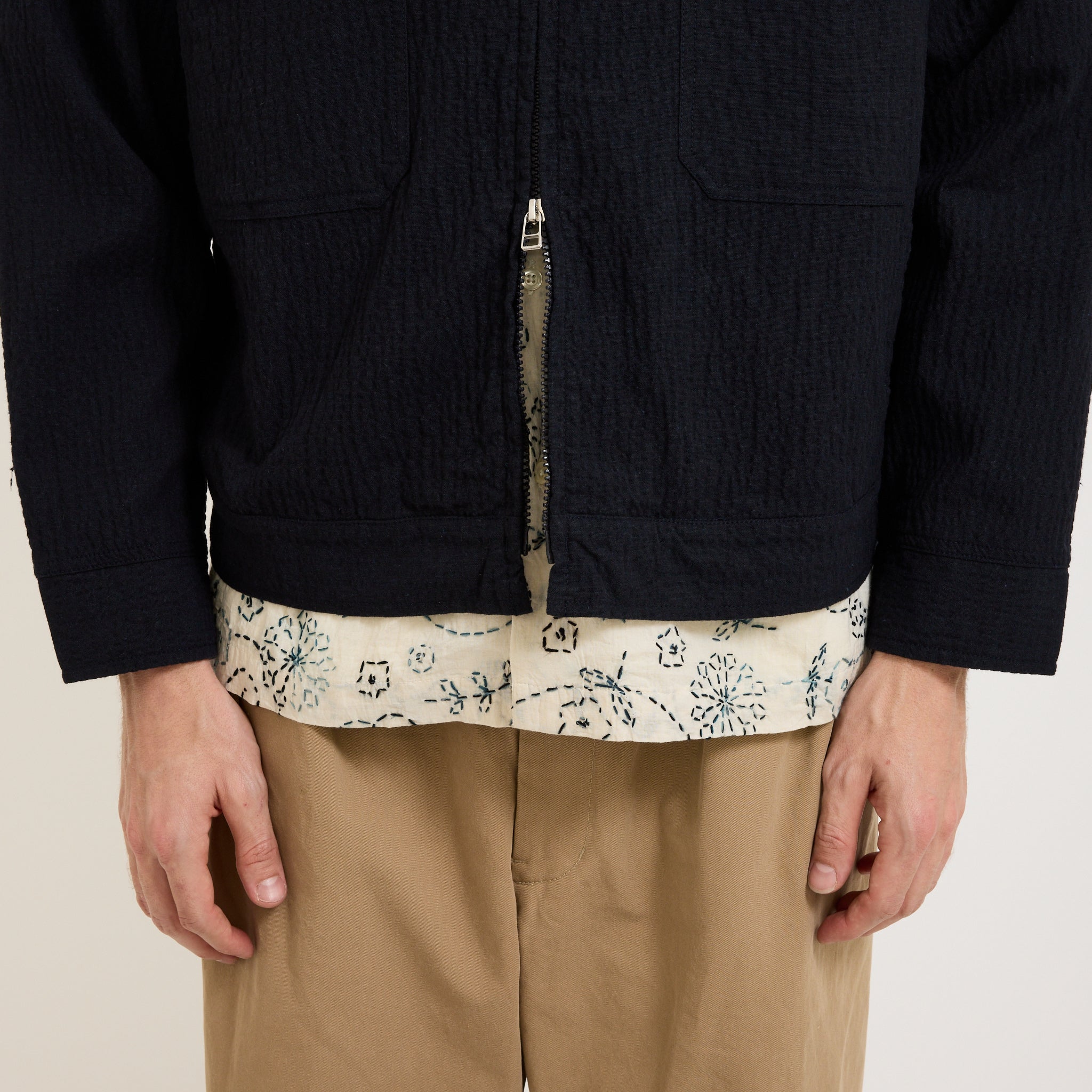 Universal Works | E130 Jacket Ospina Cotton Dark Navy | Maplestore