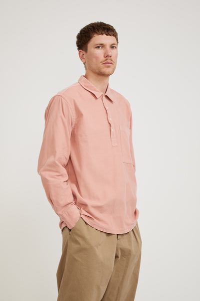 Universal Works | Pullover Shirt Superfine Cord Pink | Maplestore