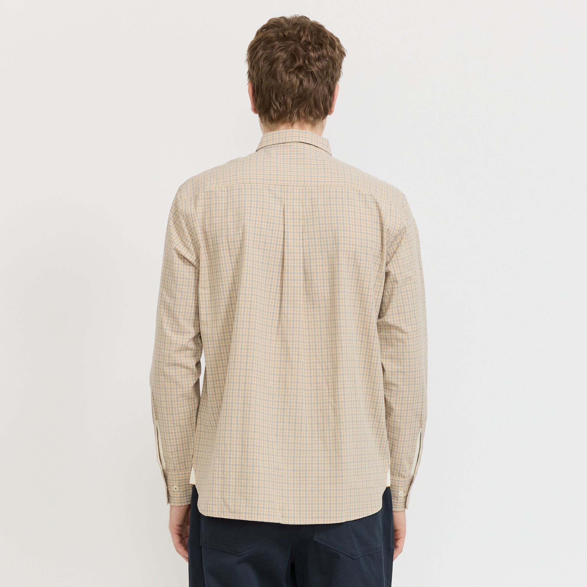 Lazy Day Shirt Shiro Check Fawn