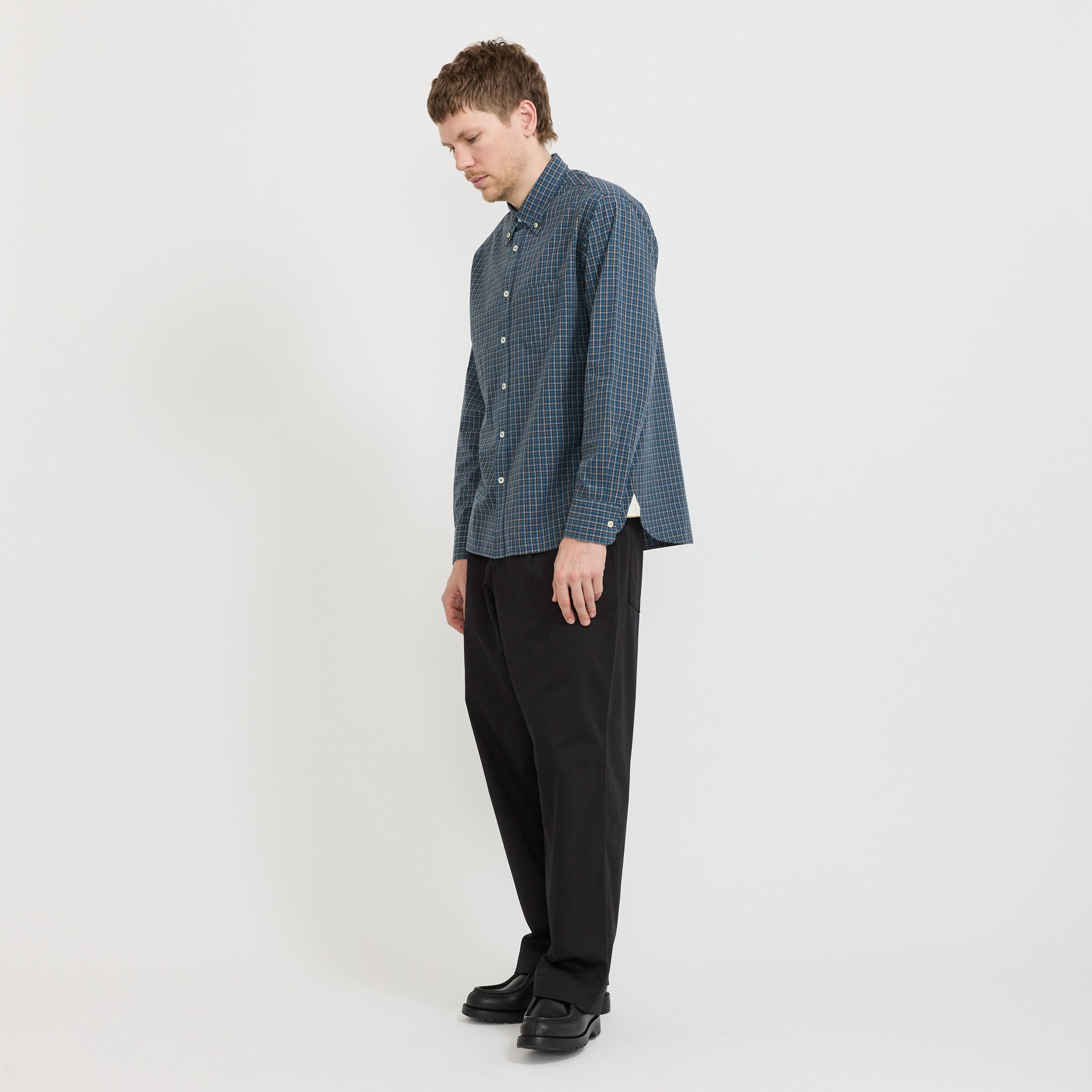 Lazy Day Shirt Shiro Check Blue