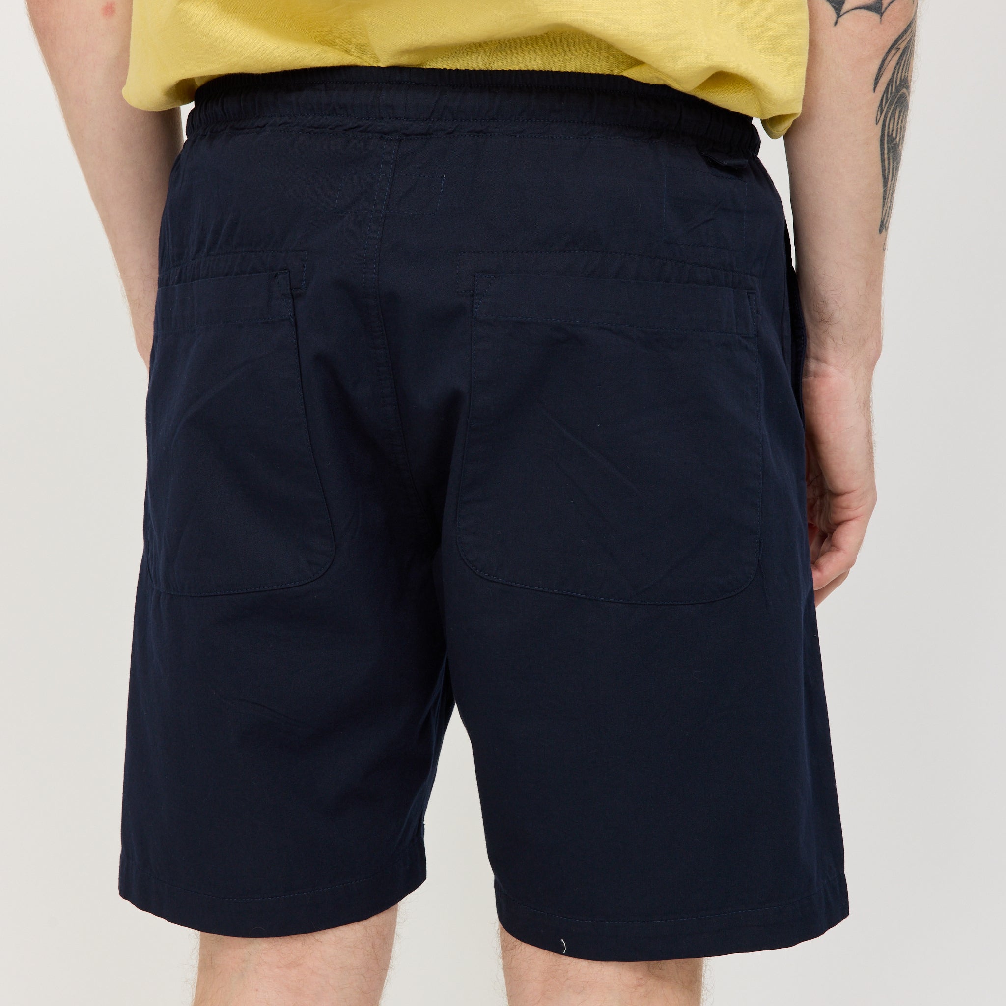 Universal Works | Simple Short Military Cotton Navy | Maplestore