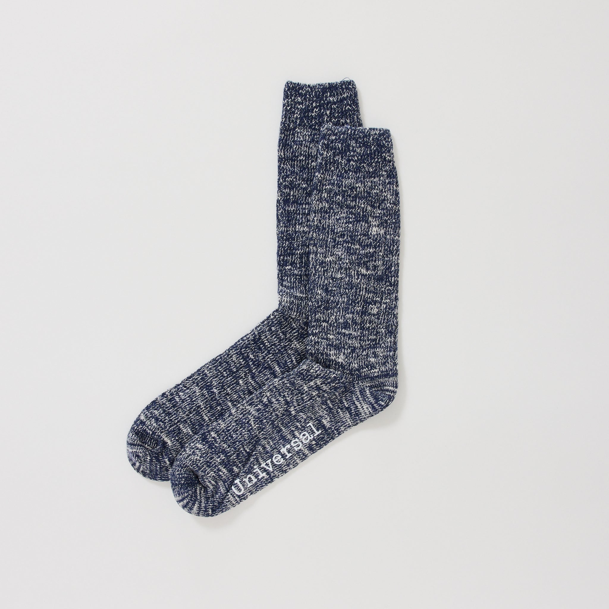 Slub Knit Sock Navy