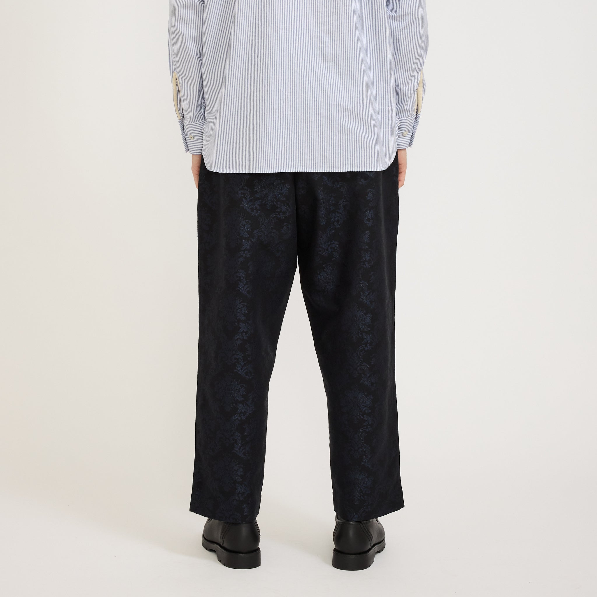 Universal Works | Oxford Pant Black Starry Night Cotton Mix | Maplestore