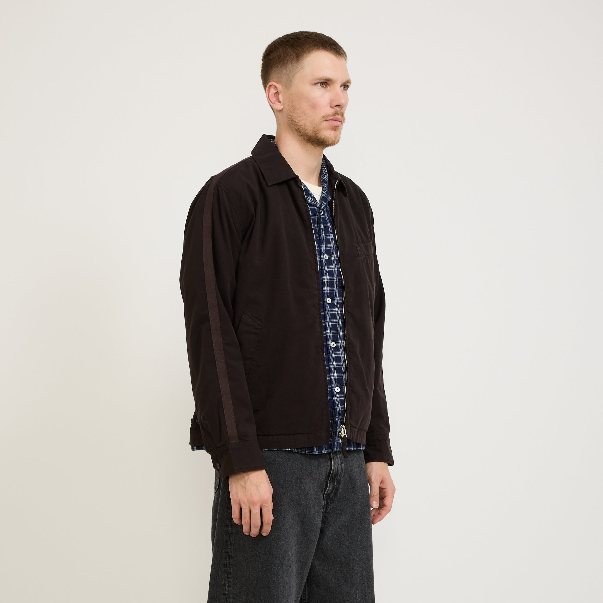 Universal Works | Windcheater Jacket Summer Canvas Licorice | Maplestore