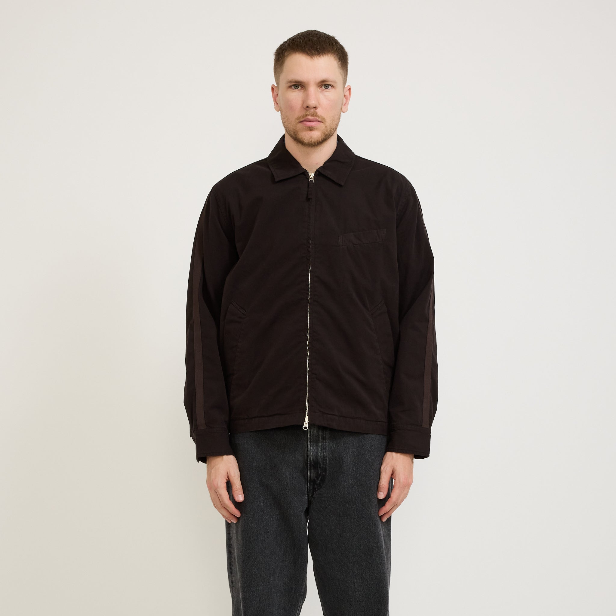 Universal Works | Windcheater Jacket Summer Canvas Licorice | Maplestore