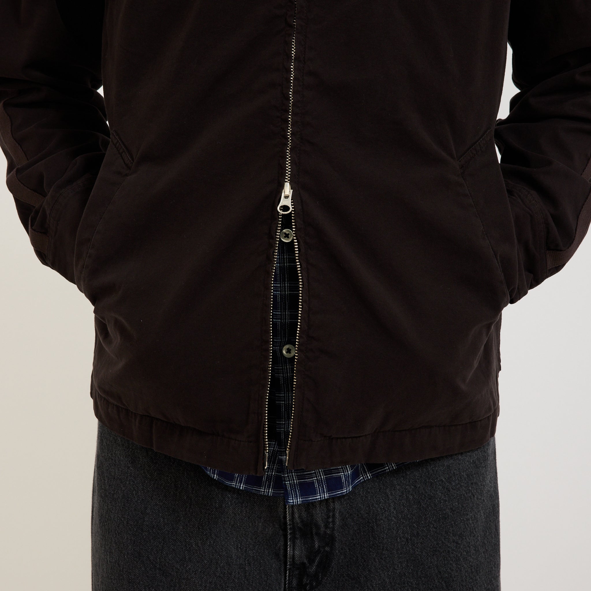 Universal Works | Windcheater Jacket Summer Canvas Licorice | Maplestore