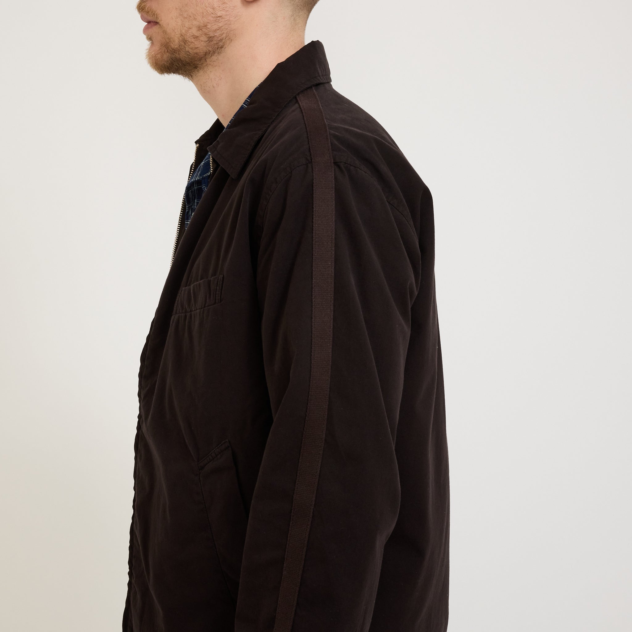 Universal Works | Windcheater Jacket Summer Canvas Licorice | Maplestore