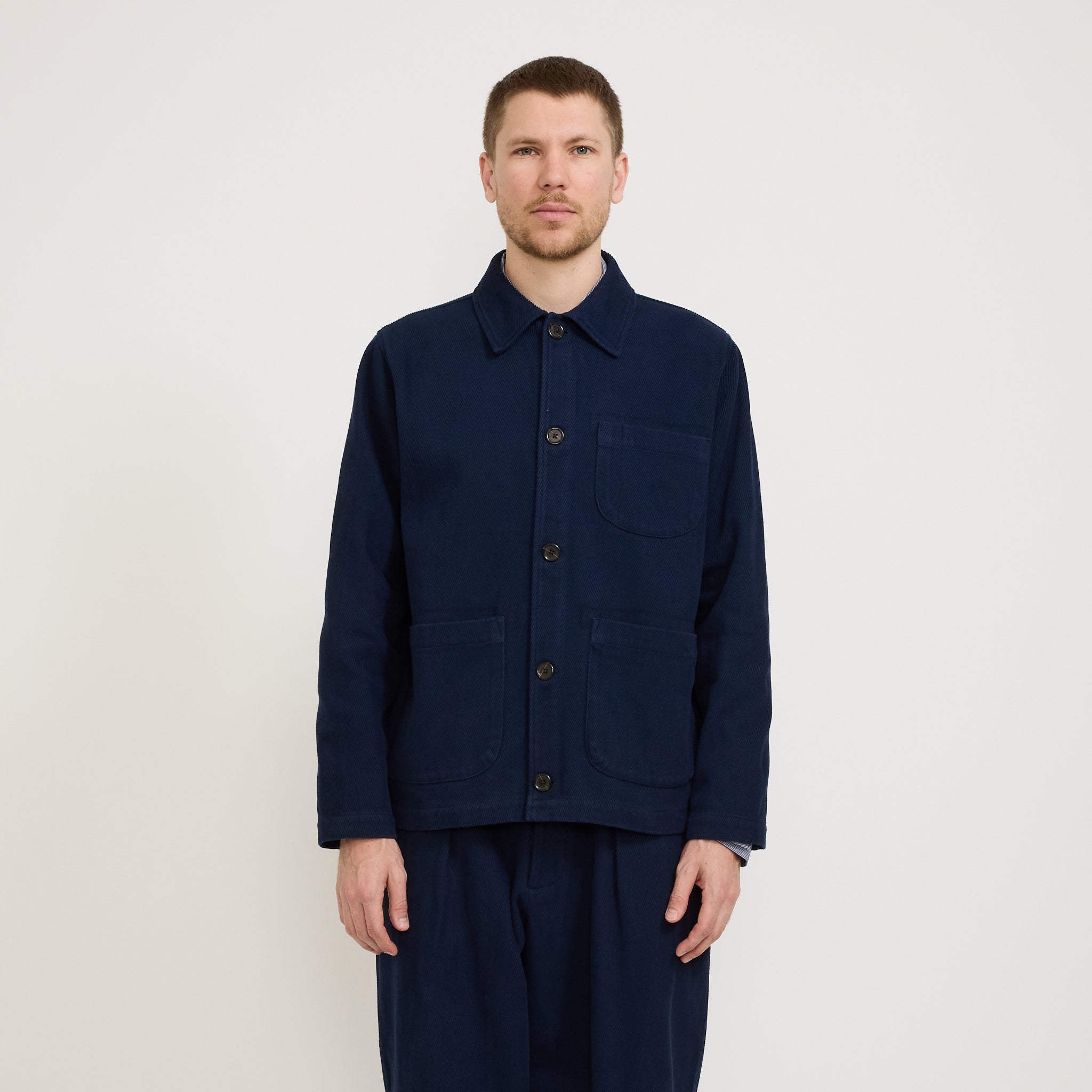 Universal Works | Field Jacket Super Twill Navy | Maplestore