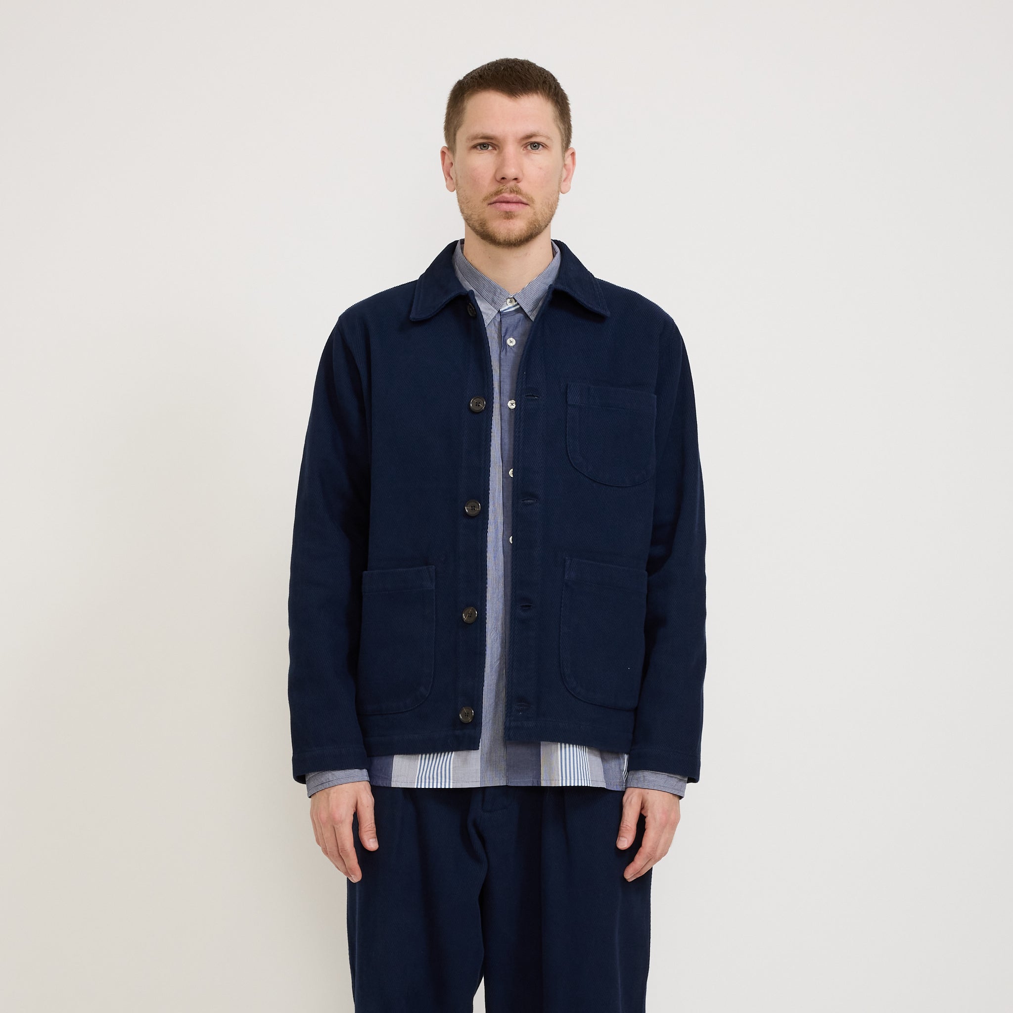 Universal Works | Field Jacket Super Twill Navy | Maplestore