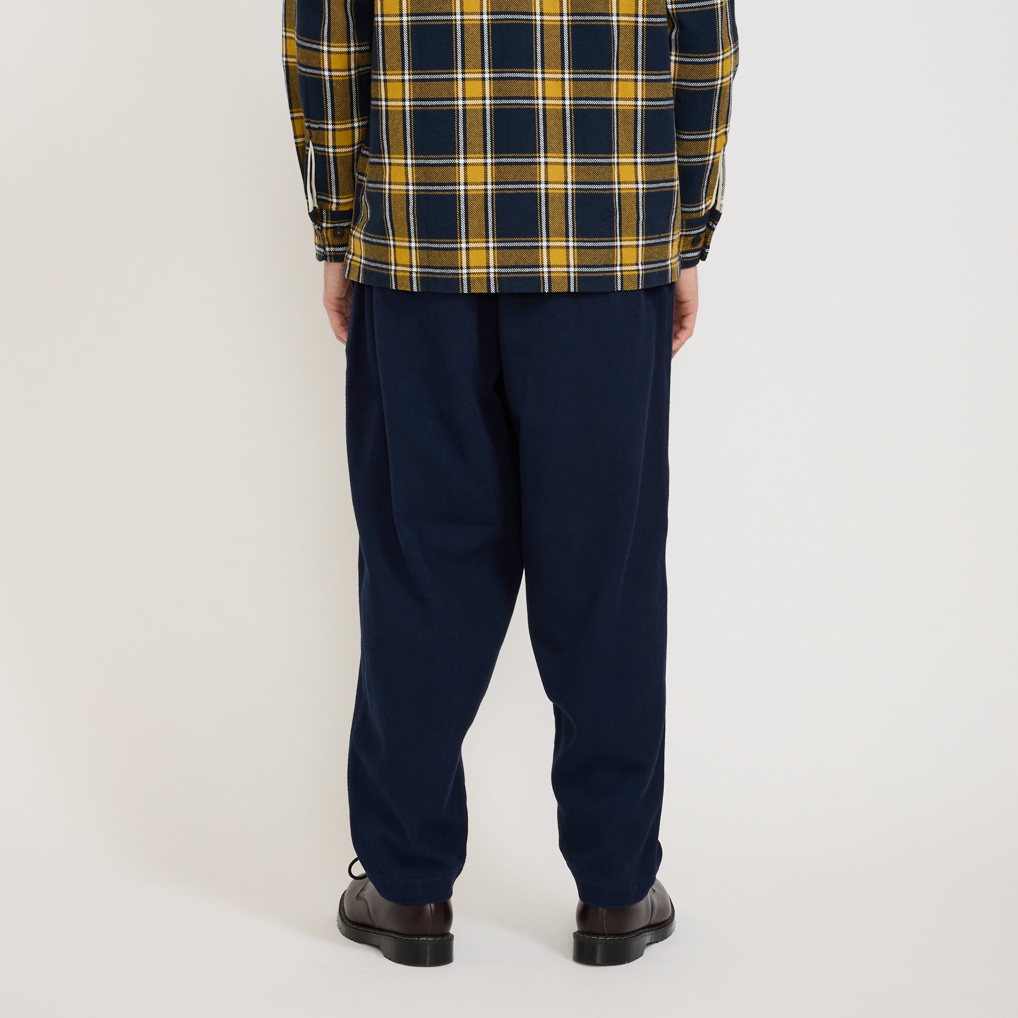 Universal Works | Pleated Track Pant Super Twill Navy | Maplestore