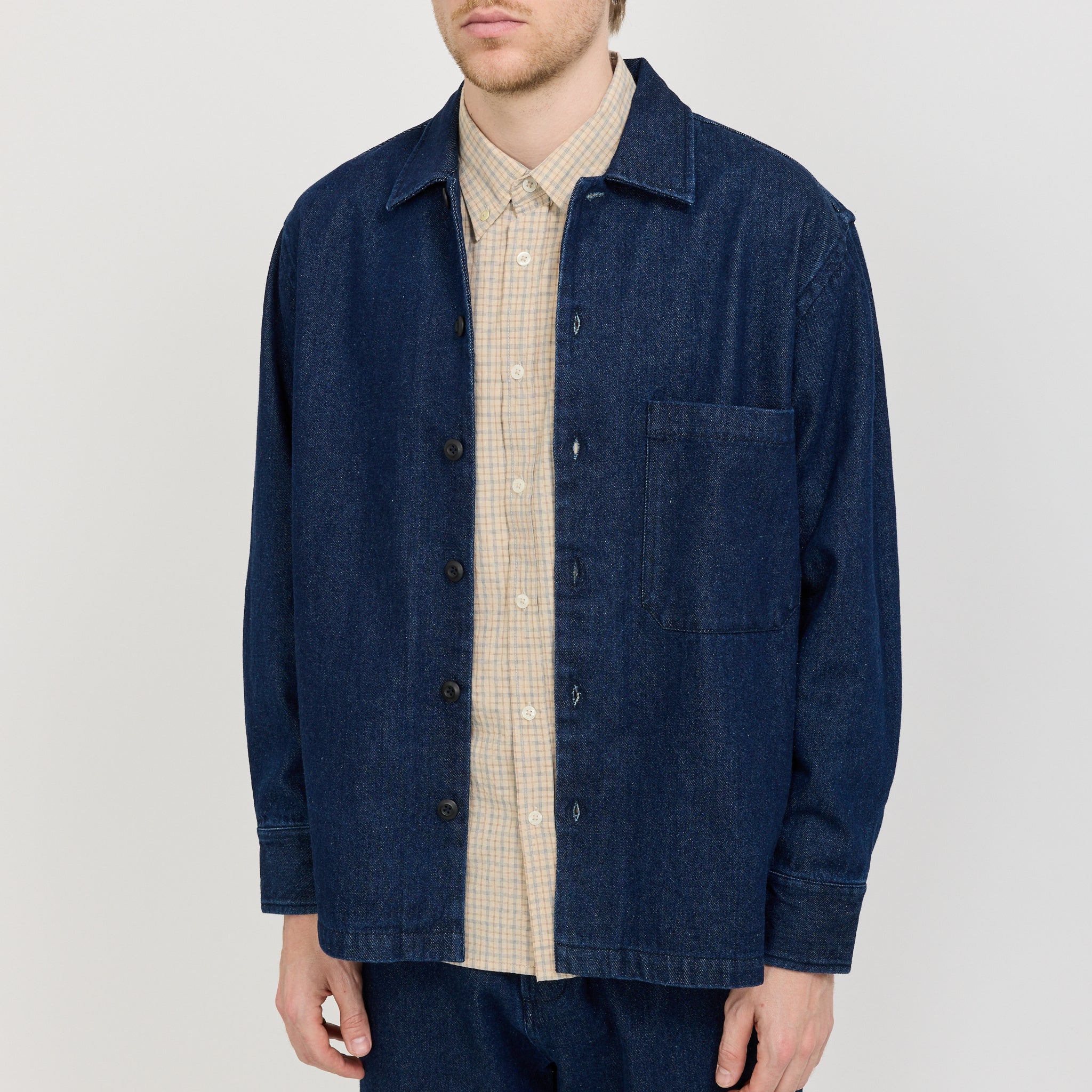 Fatigue Shirt Work Denim Indigo