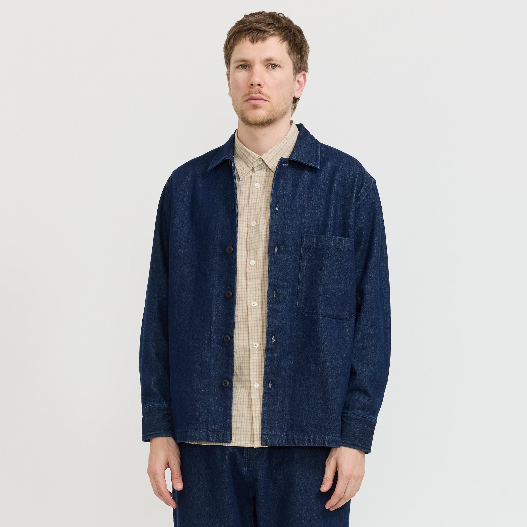 Fatigue Shirt Work Denim Indigo