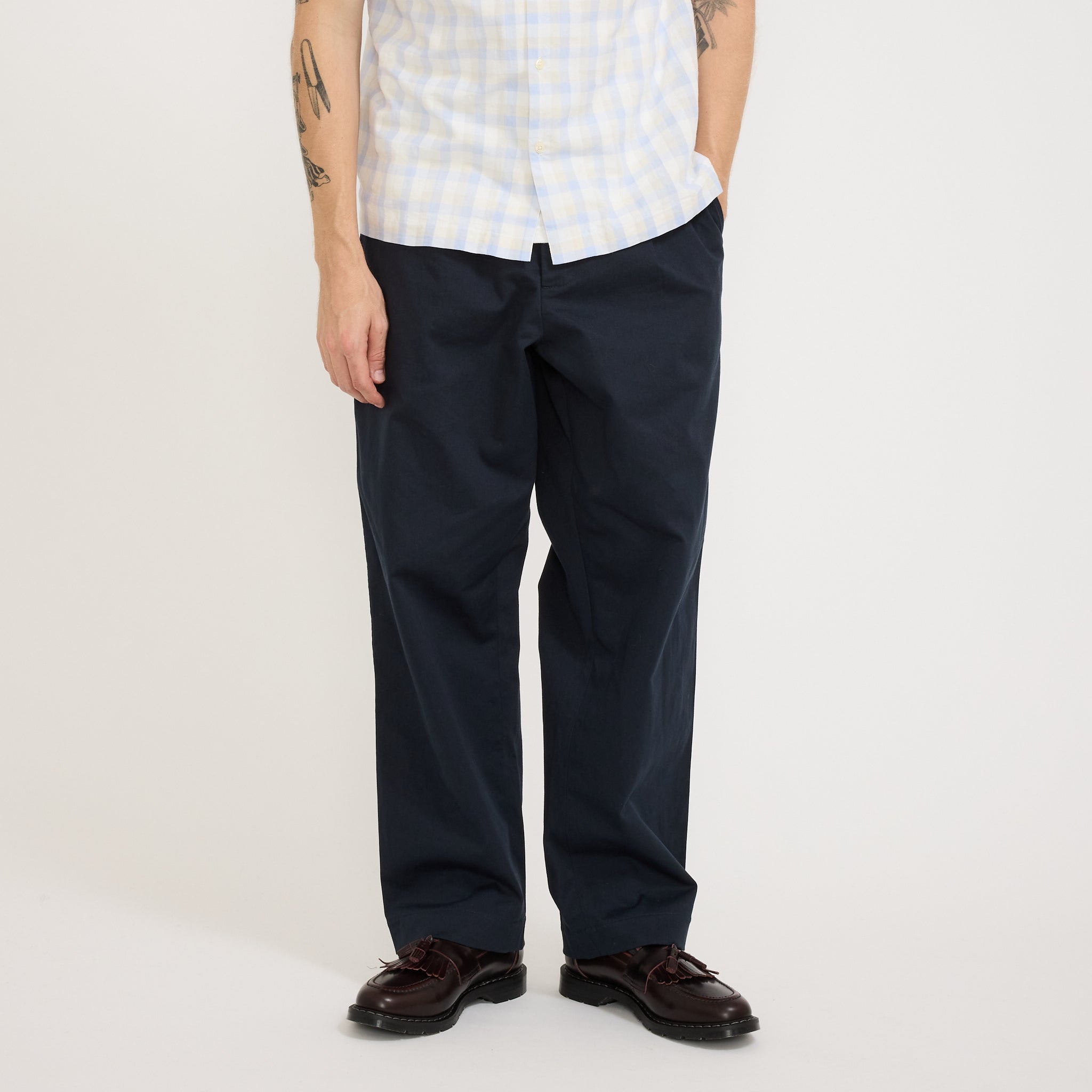 Universal Works | Duke Pant Twill Navy | Maplestore