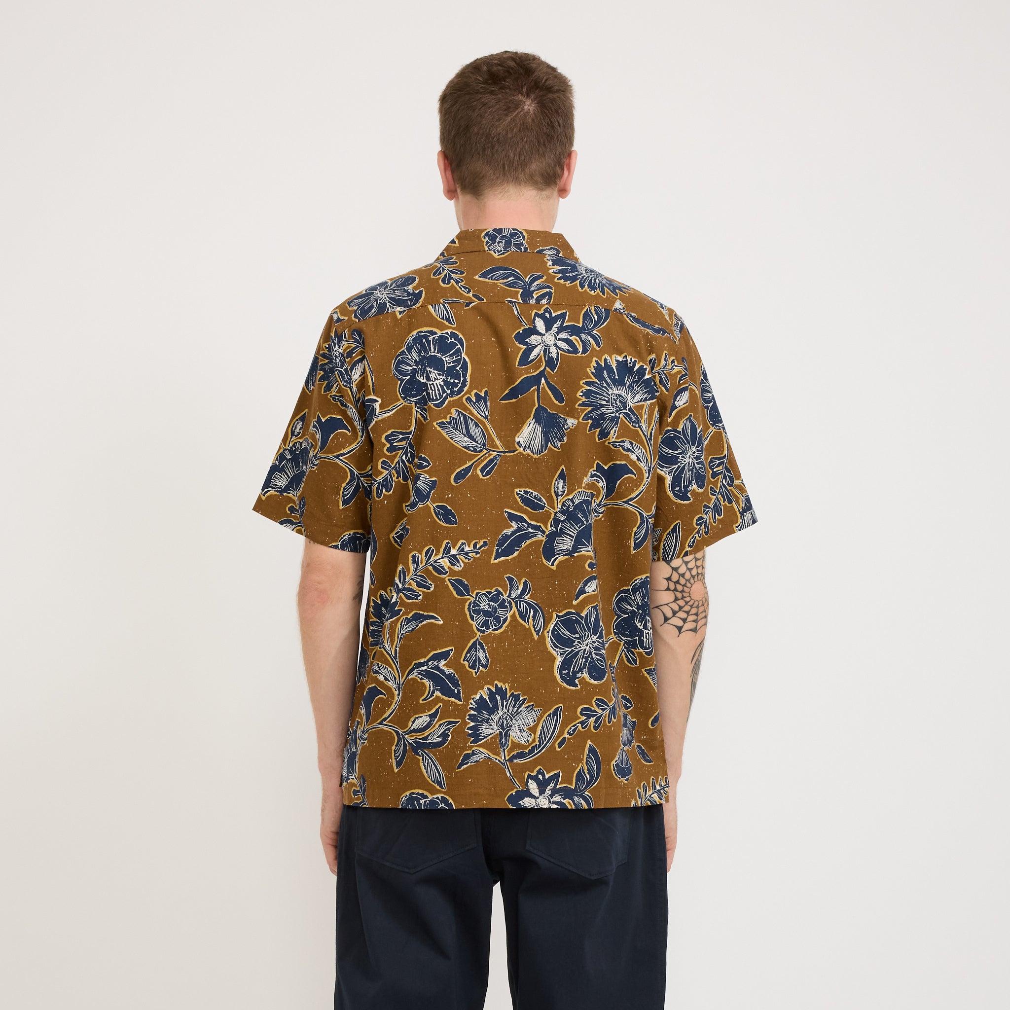 Universal Works | Camp Shirt Nippon Flower Gold | Maplestore