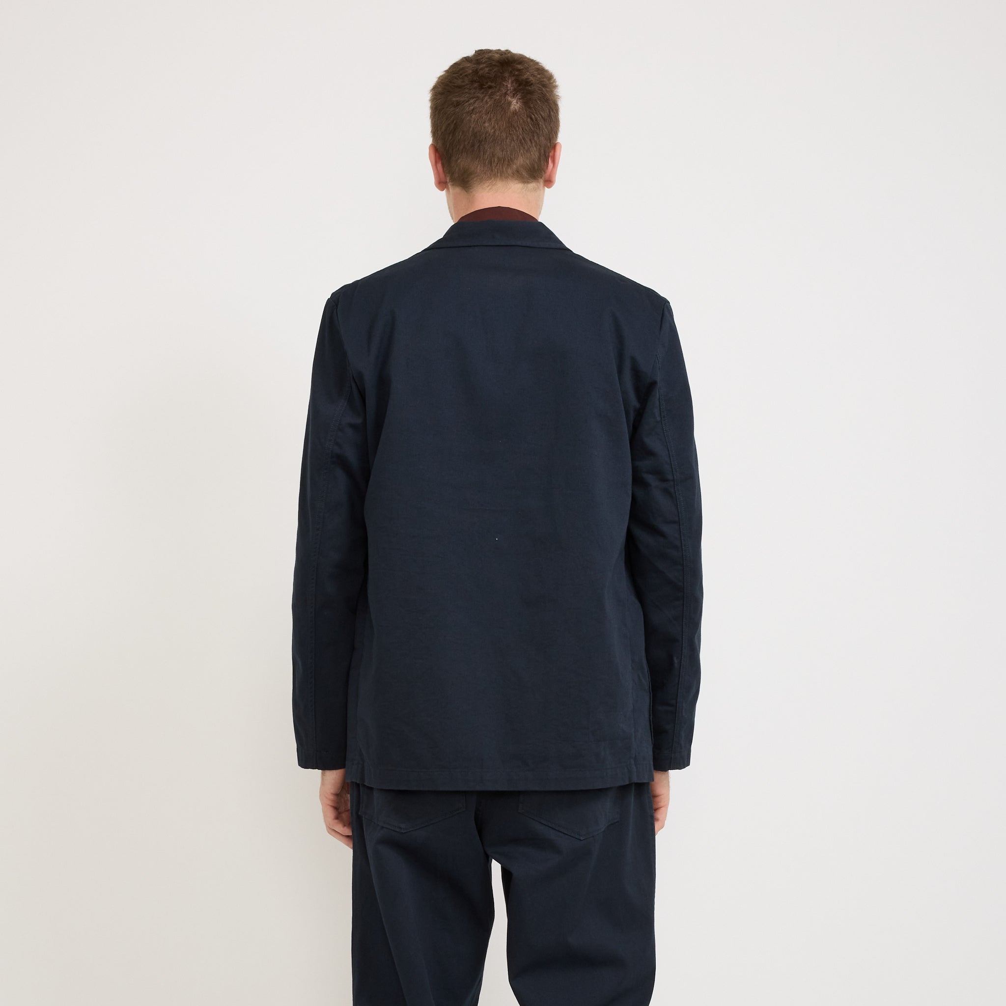 Universal Works | Three Button Jacket Twill Navy | Maplestore