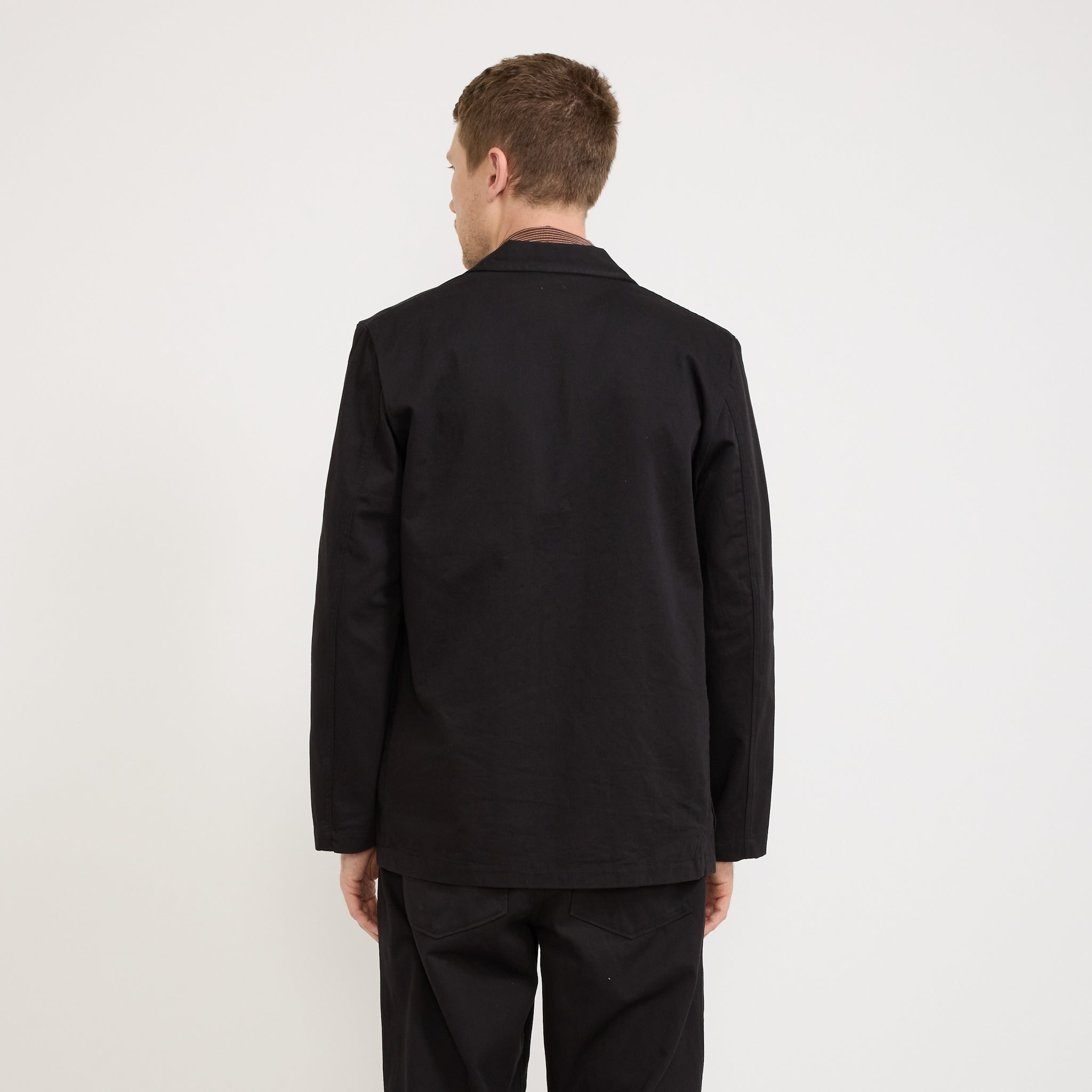 Universal Works | Three Button Jacket Twill Black | Maplestore