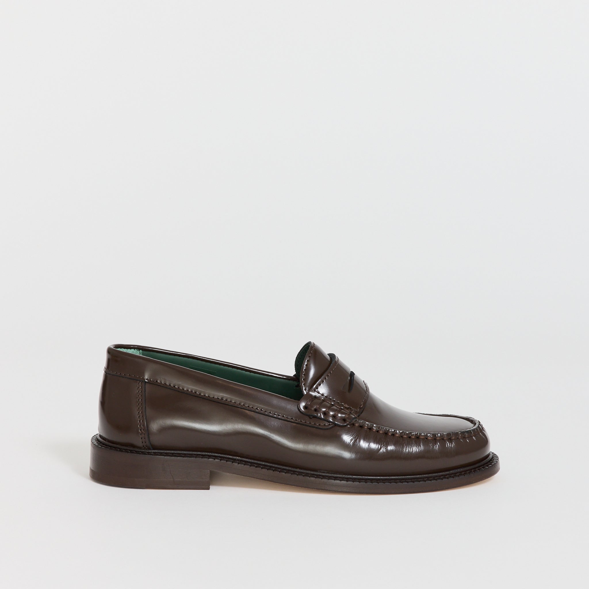 Vinny's | Yardee Mocassin Loafer Brown Polido Leather | Maplestore