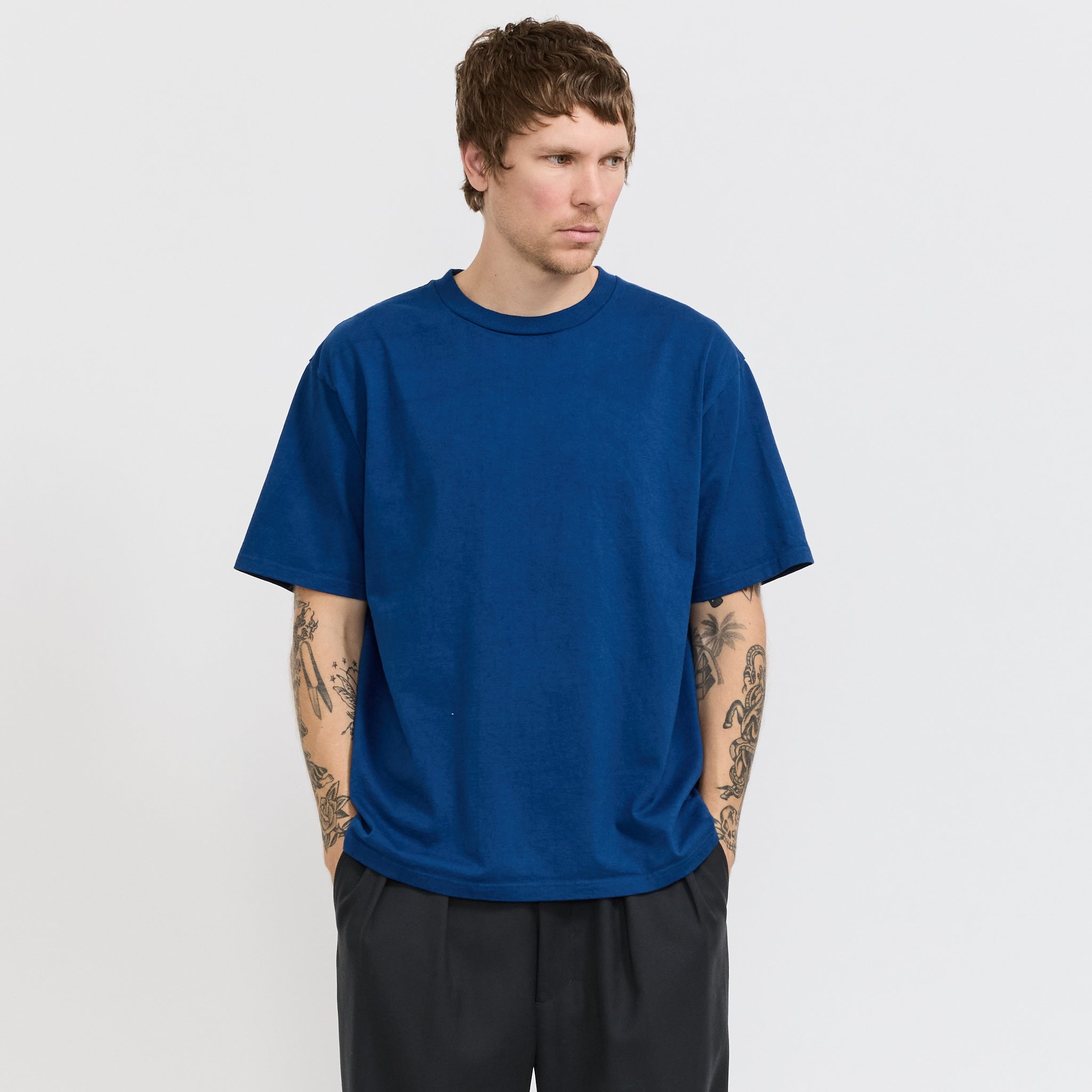 9oz. Tube Tee Dark Indigo
