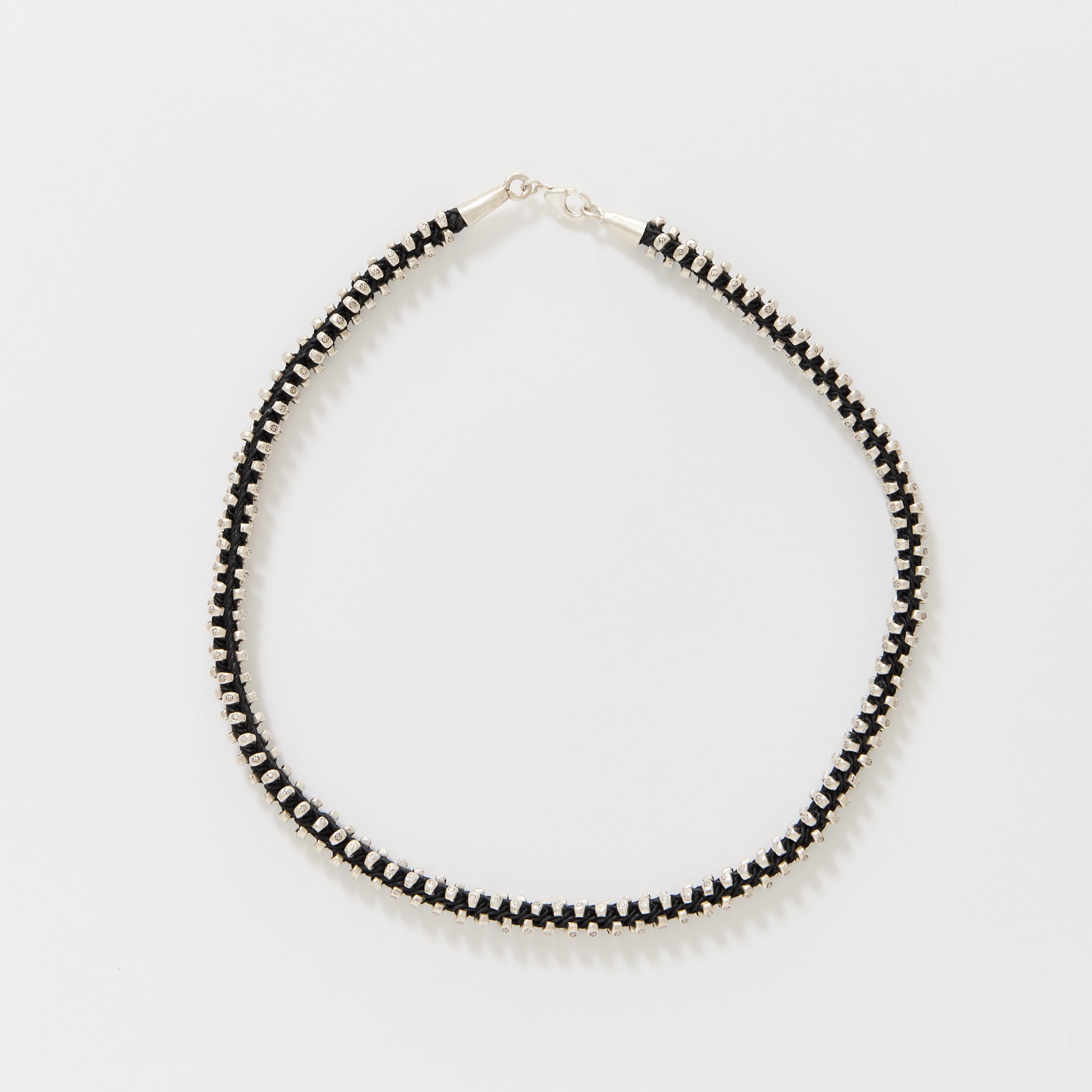 Wmenswear | Karen Punk Braided Silver Choker | Maplestore