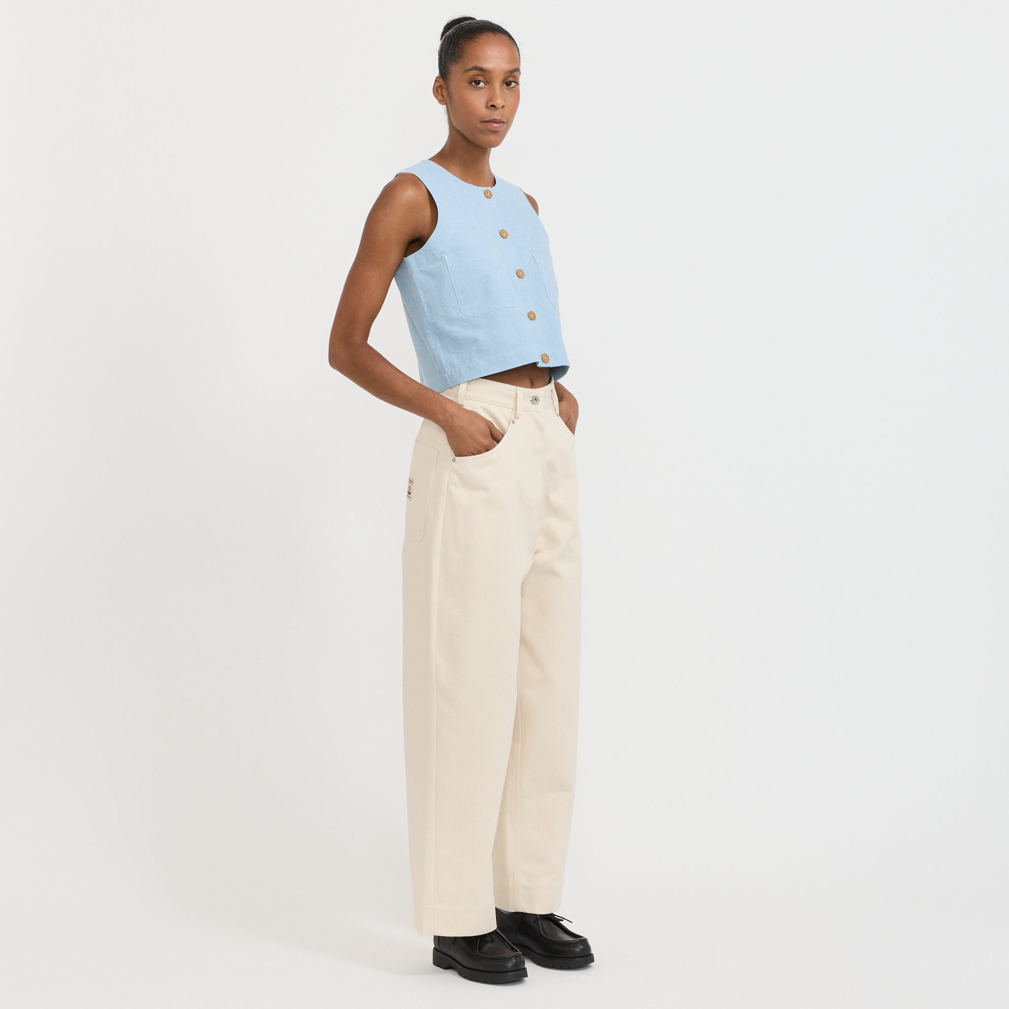 Wmenswear | Wendy Trouser Ecru | Maplestore
