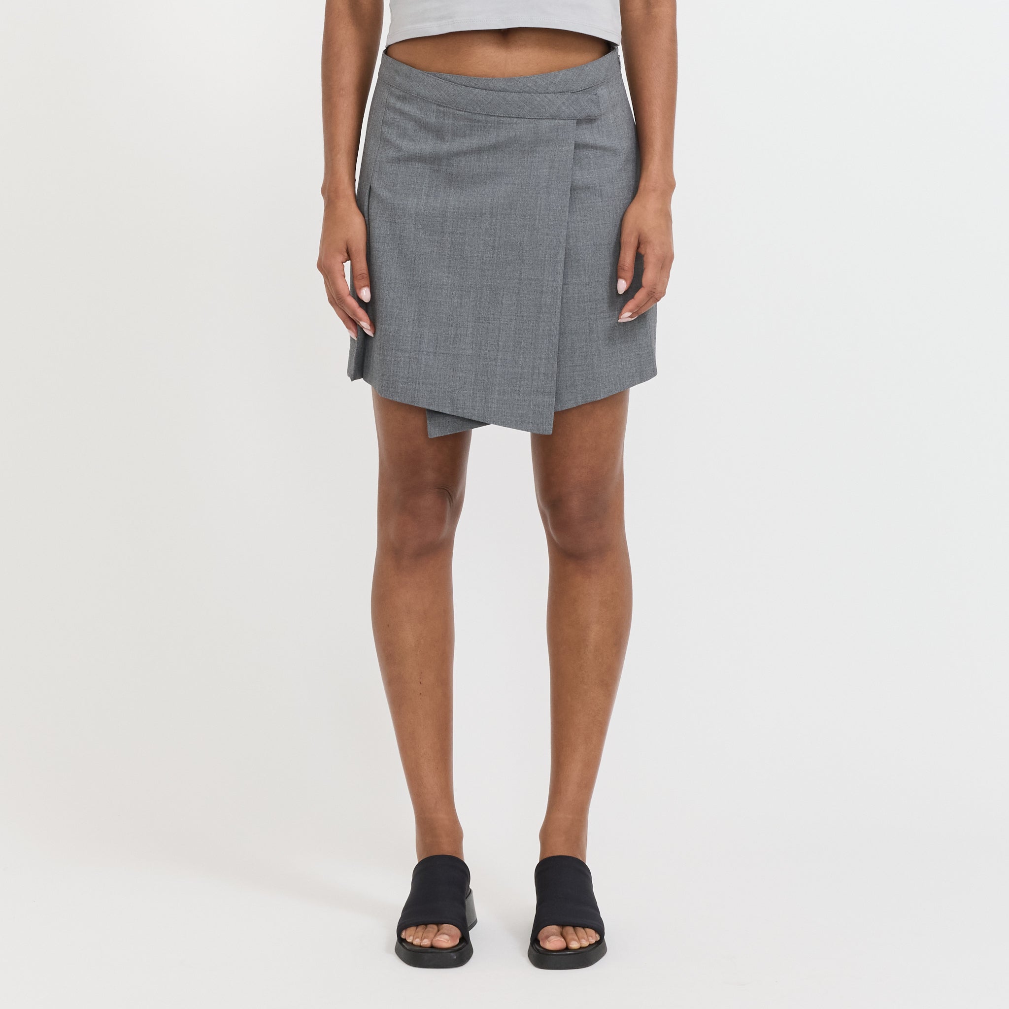 Won Hundred | Juli Skirt Grey Melange | Maplestore