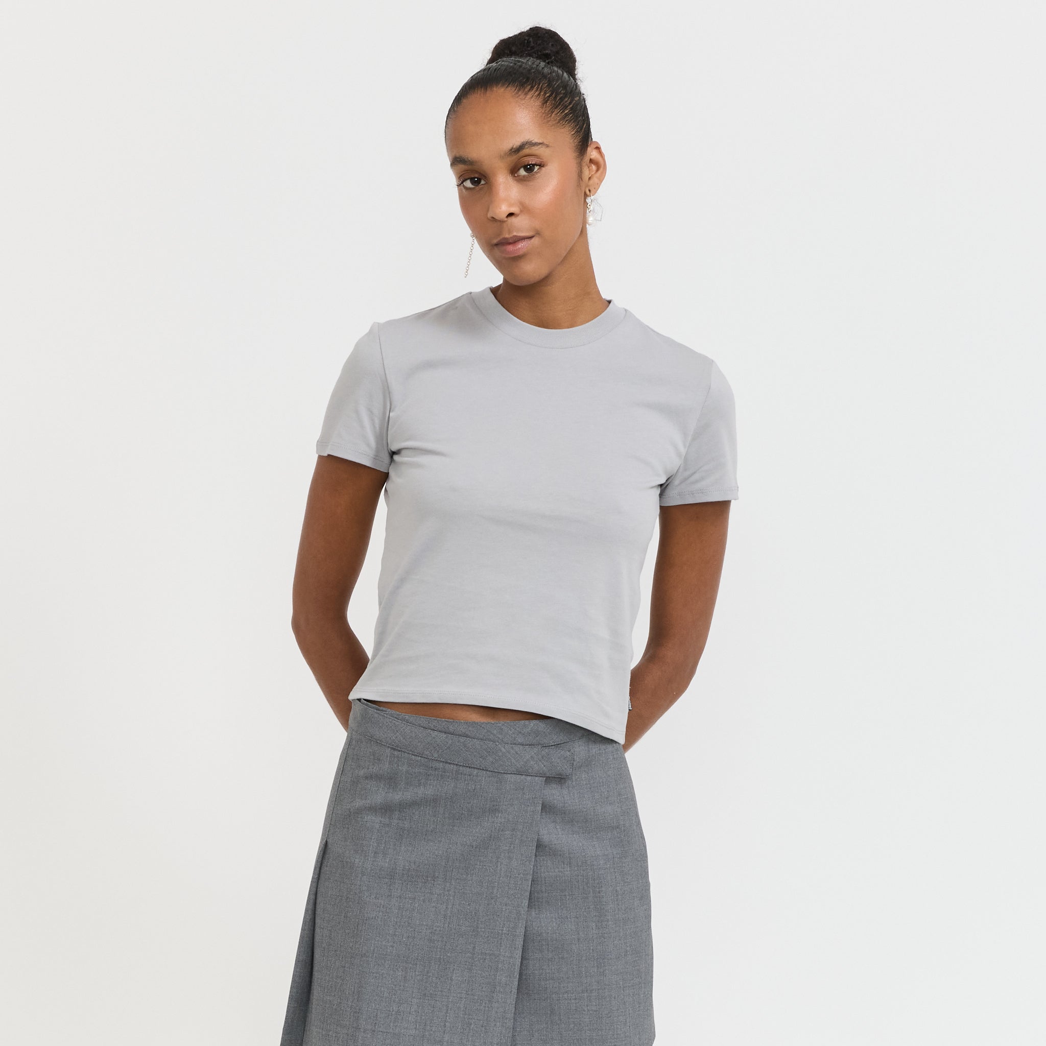 Won Hundred | Vera T-Shirt Sleet | Maplestore