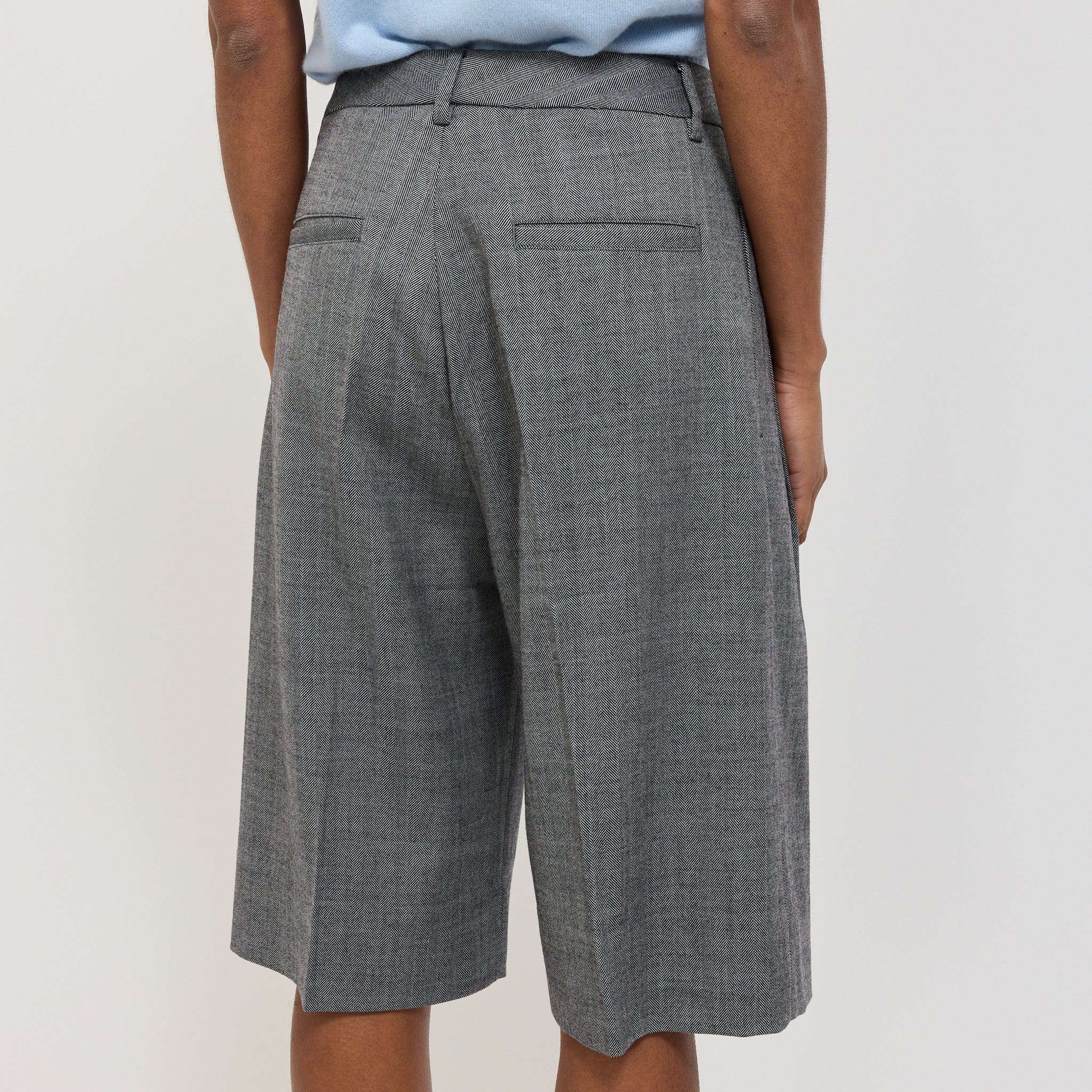 Wynn Hamlyn | Charlie Suiting Shorts Black/White | Maplestore