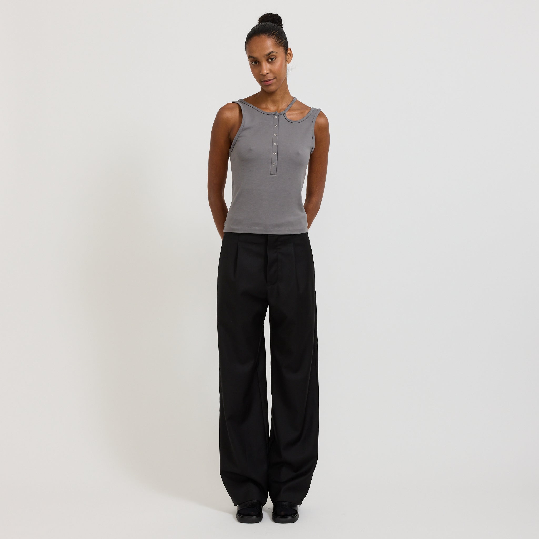 Wynn Hamlyn | Loop Knit Tank Grey | Maplestore