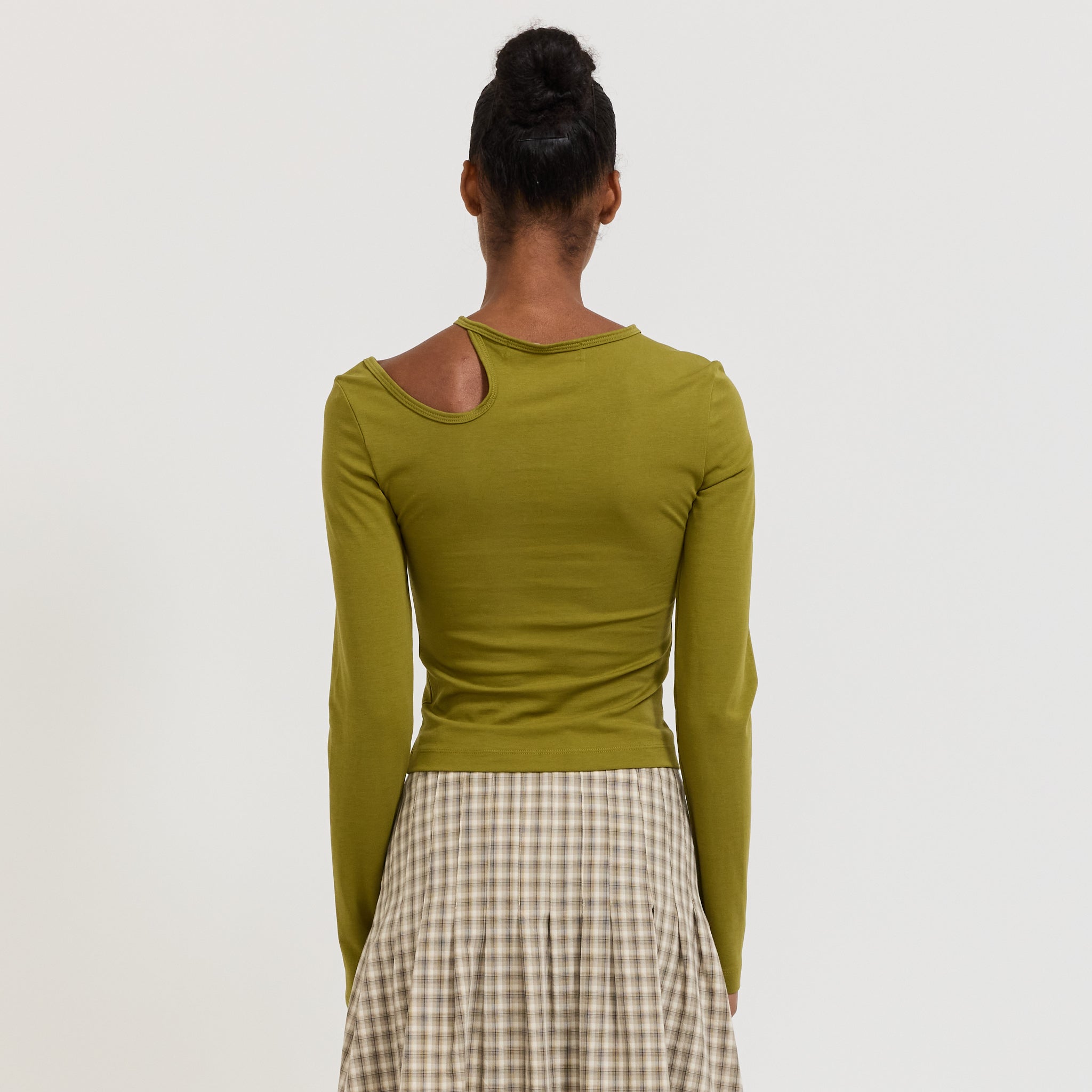 Wynn Hamlyn | Loop Knit Top Olive Green | Maplestore