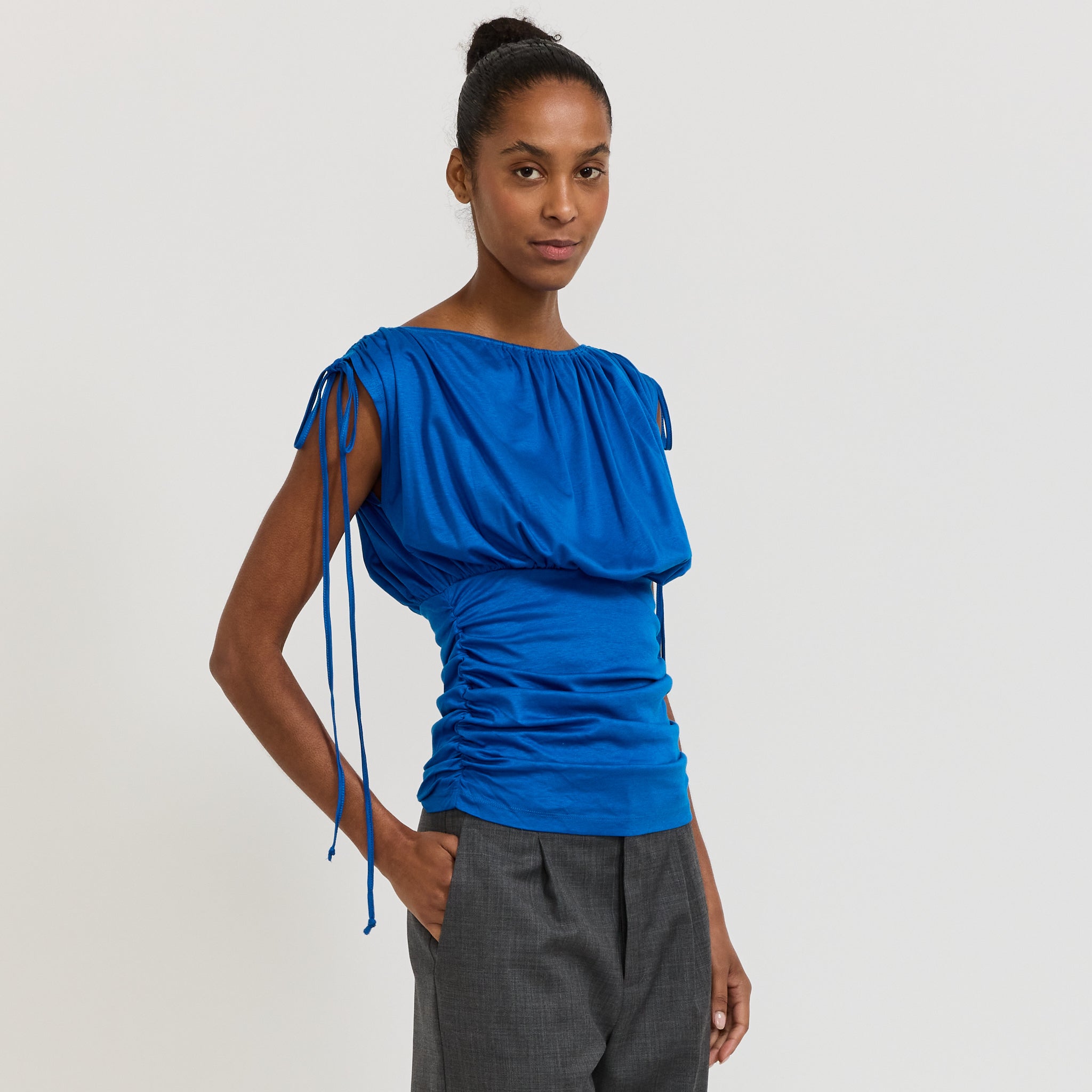 Wynn Hamlyn | Matilda Knit Top Cobalt | Maplestore