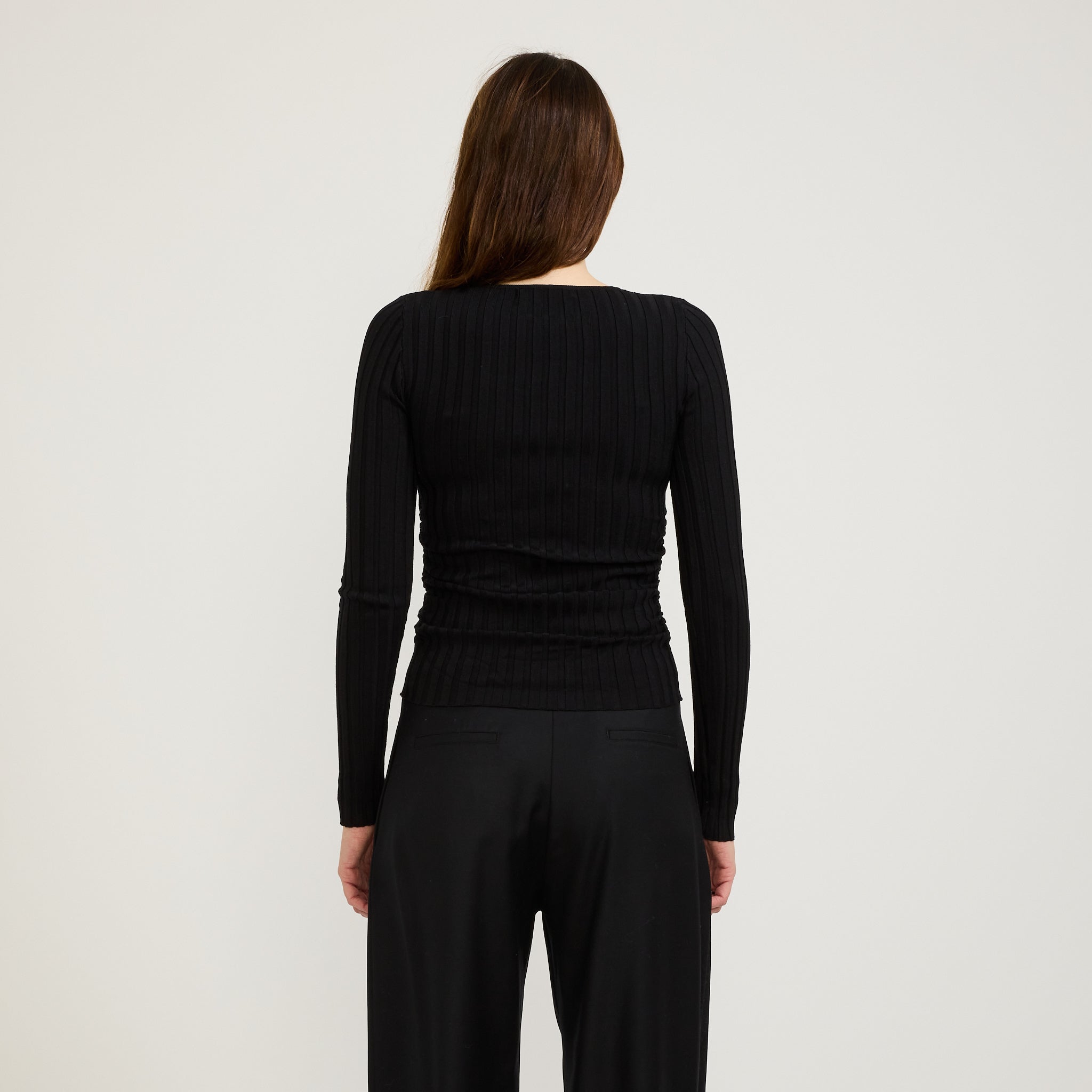 Wynn Hamlyn | Olivia Knit Top Black | Maplestore