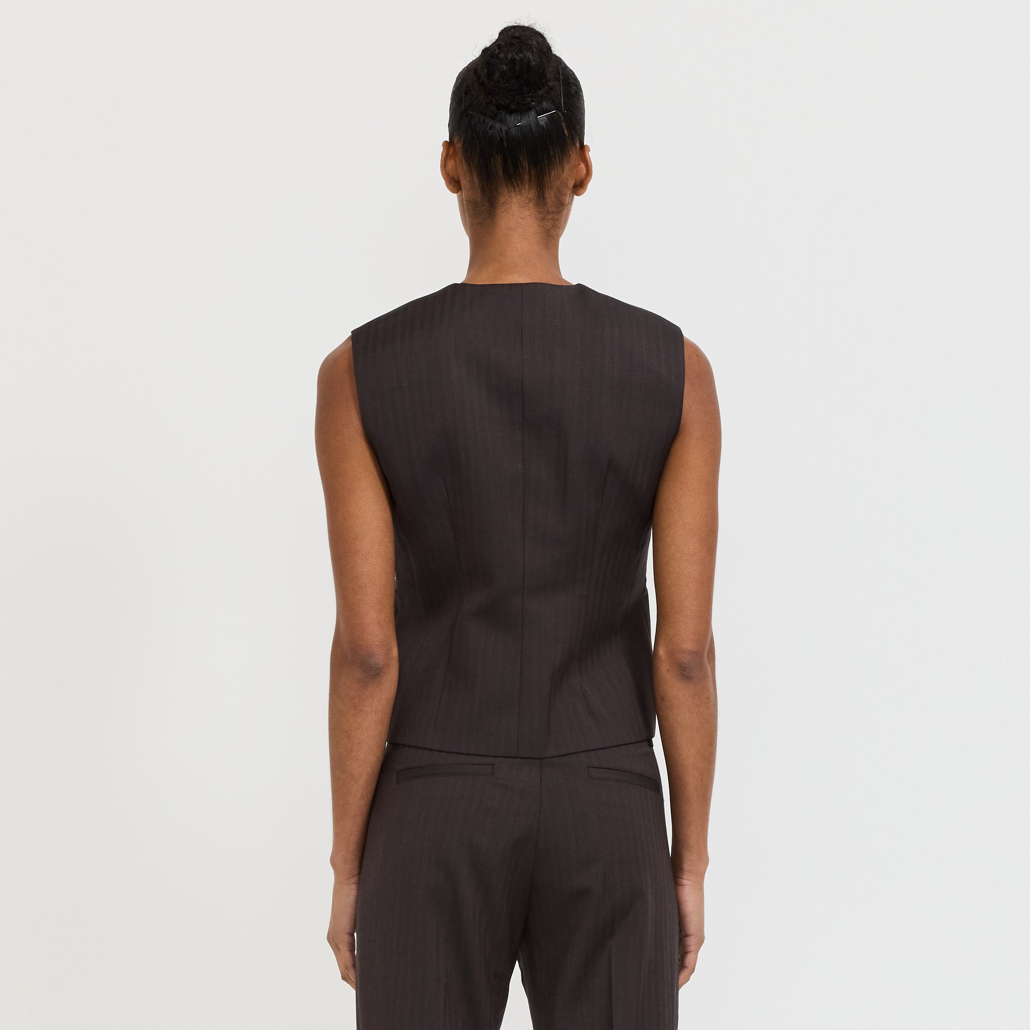 Tailored Vest Chocolate