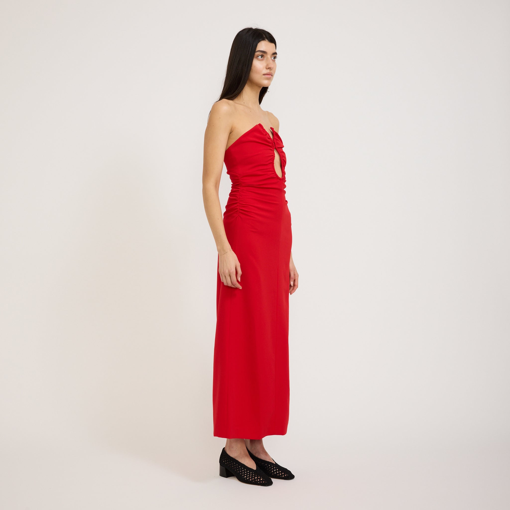Zoe Bodice Dress Red
