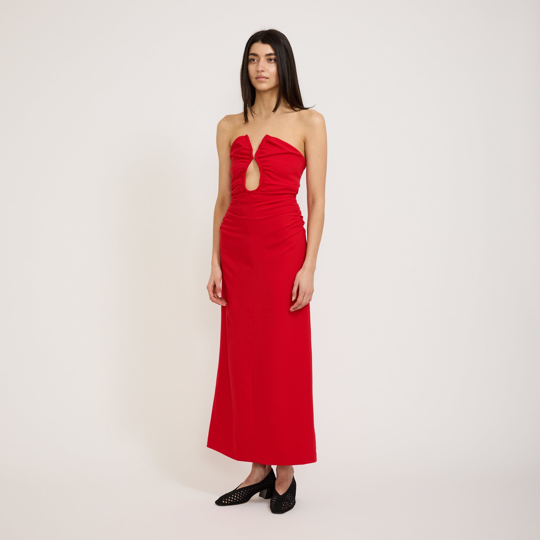 Zoe Bodice Dress Red