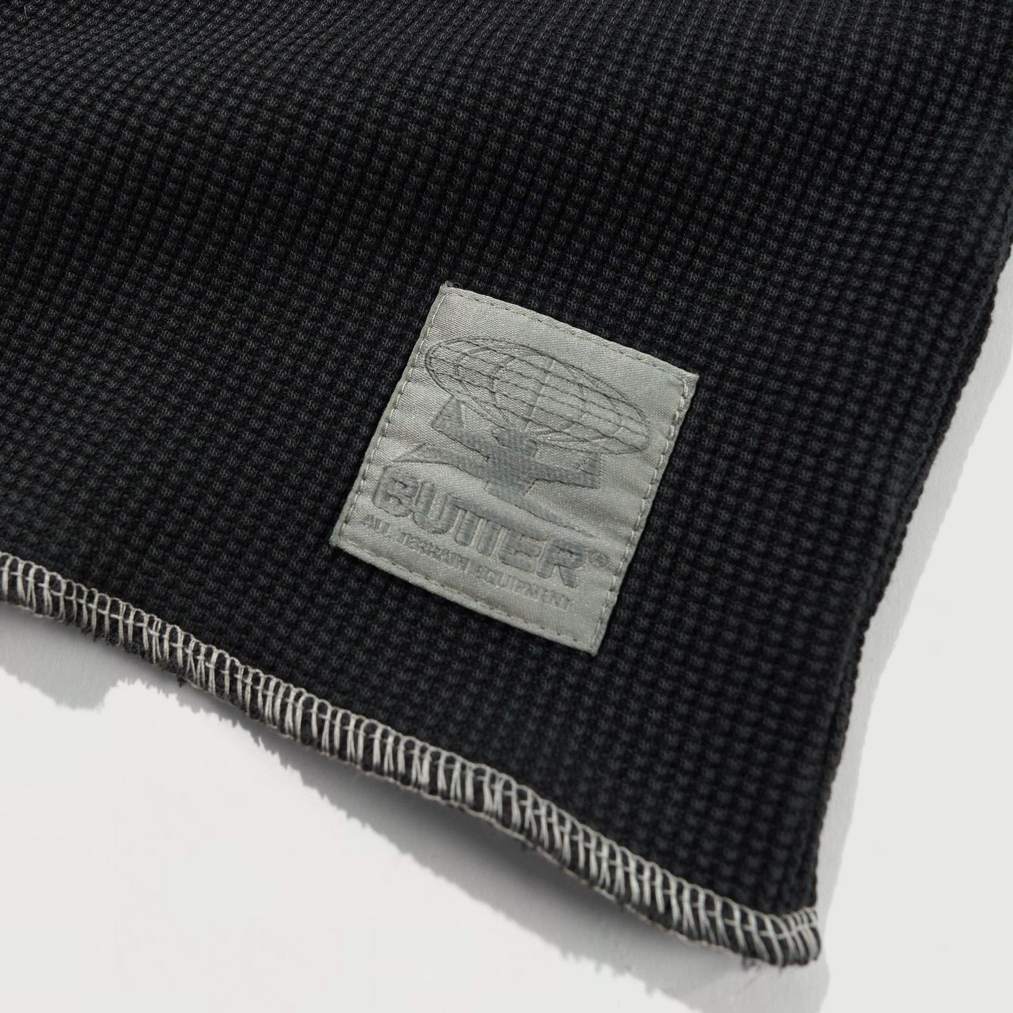 Butter Goods | Waffle L/S Top Washed Black | Maplestore