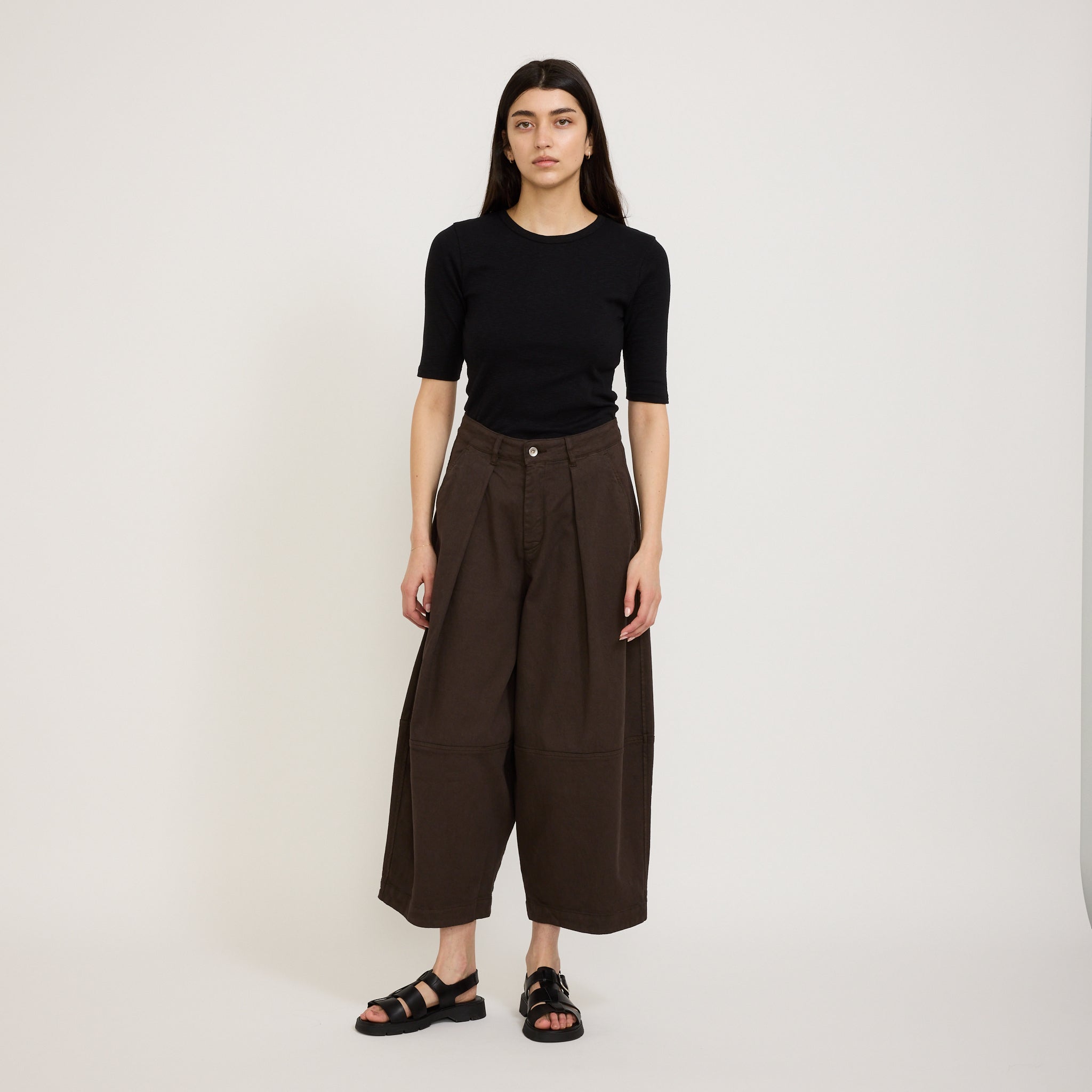 Charlotte Short Sleeve Top Black