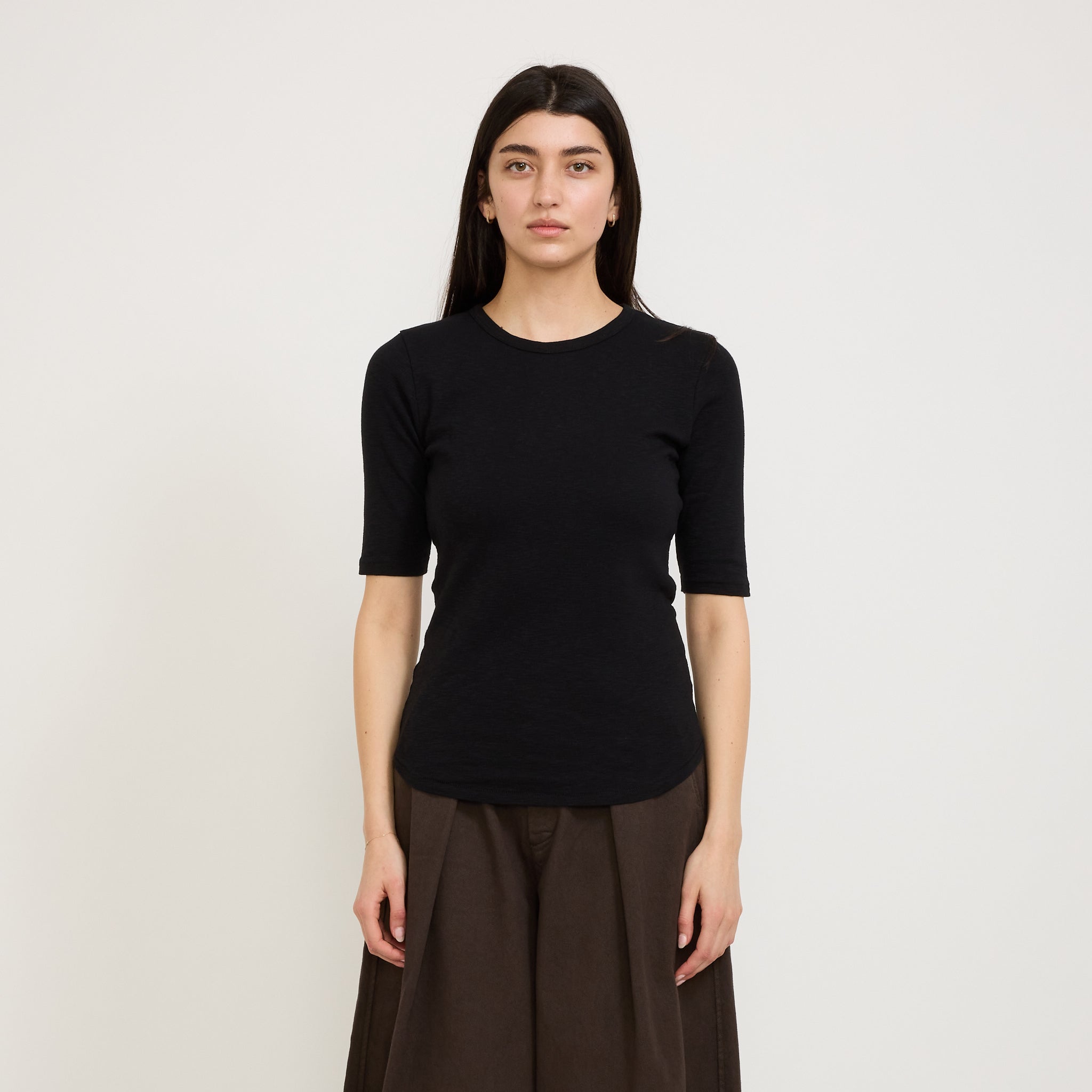 Charlotte Short Sleeve Top Black