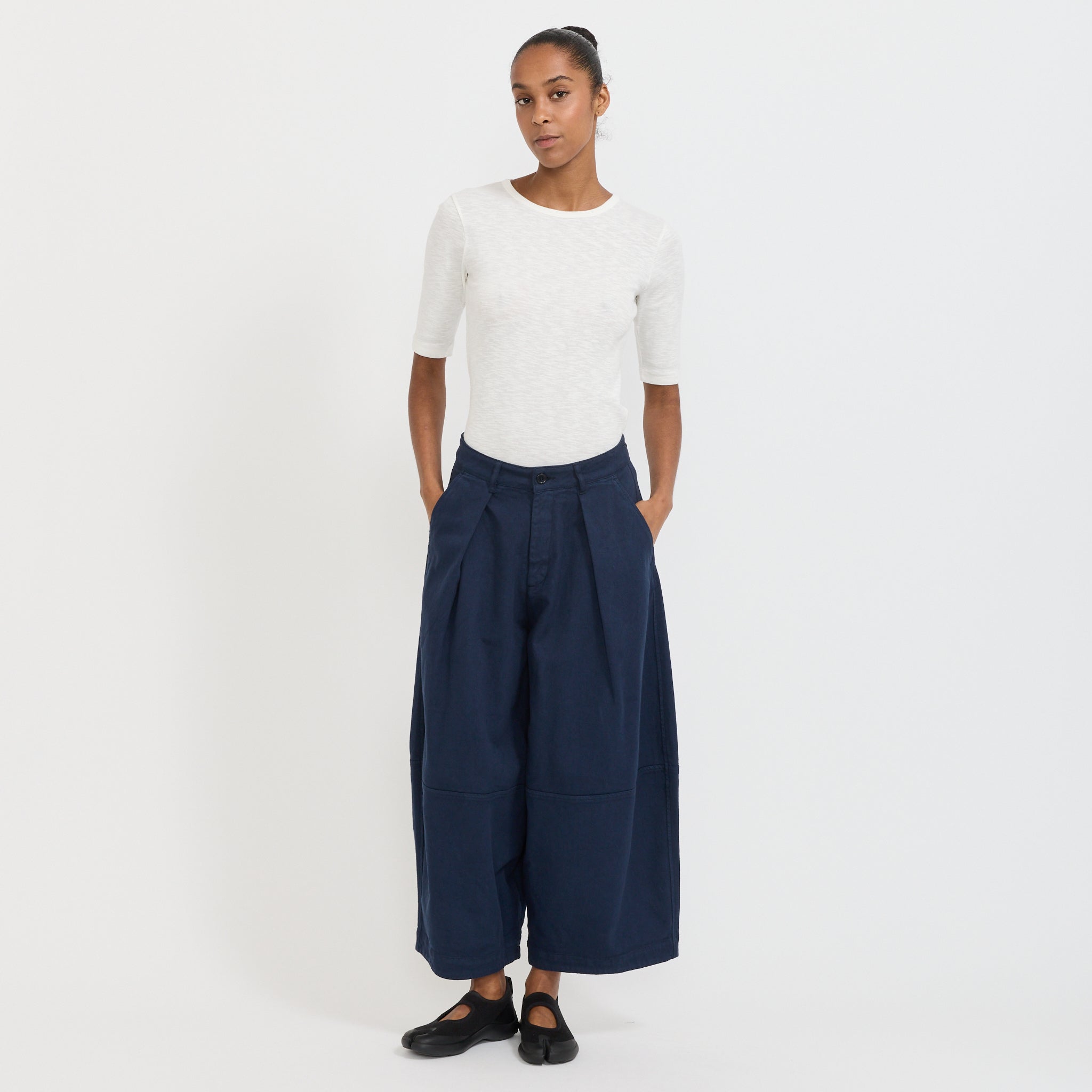 Charlotte Short Sleeve Top White