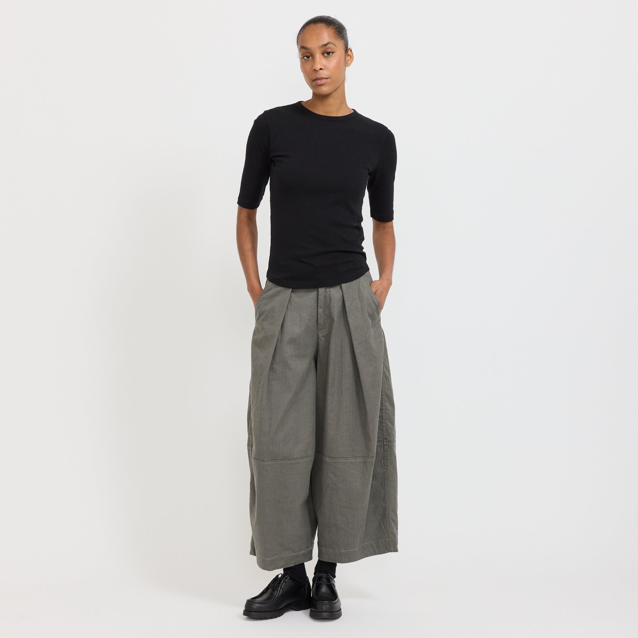 YMC | Charlotte Short Sleeve Top Black | Maplestore
