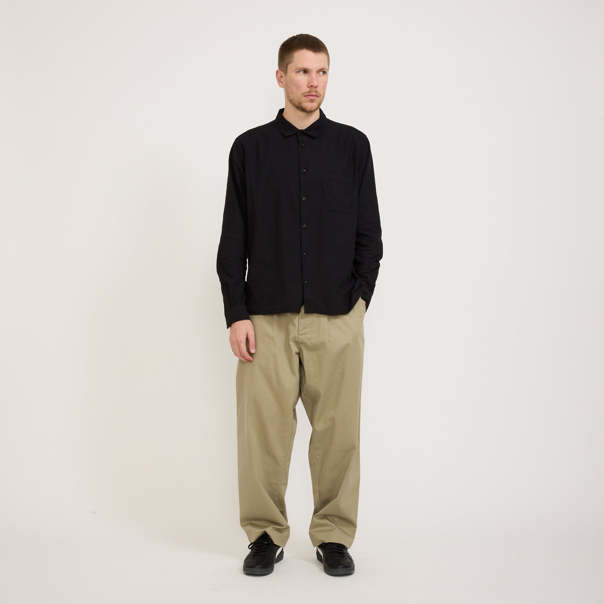 YMC | Curtis Shirt Black | Maplestore