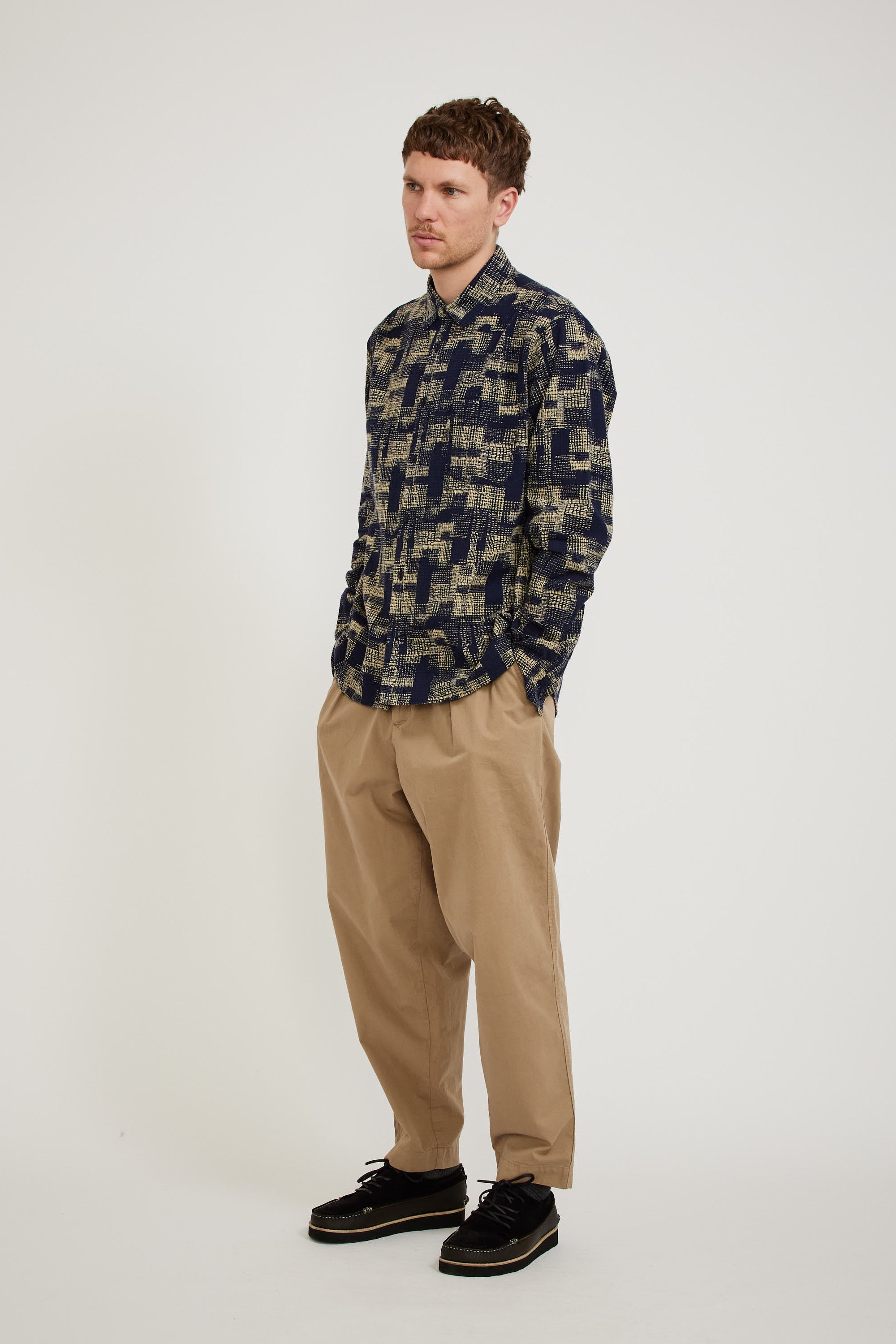 YMC | Curtis Shirt Navy | Maplestore