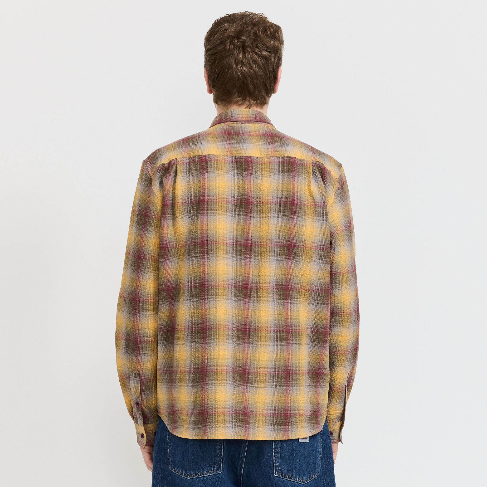 YMC | Curtis Shirt Multi Yellow/Red | Maplestore