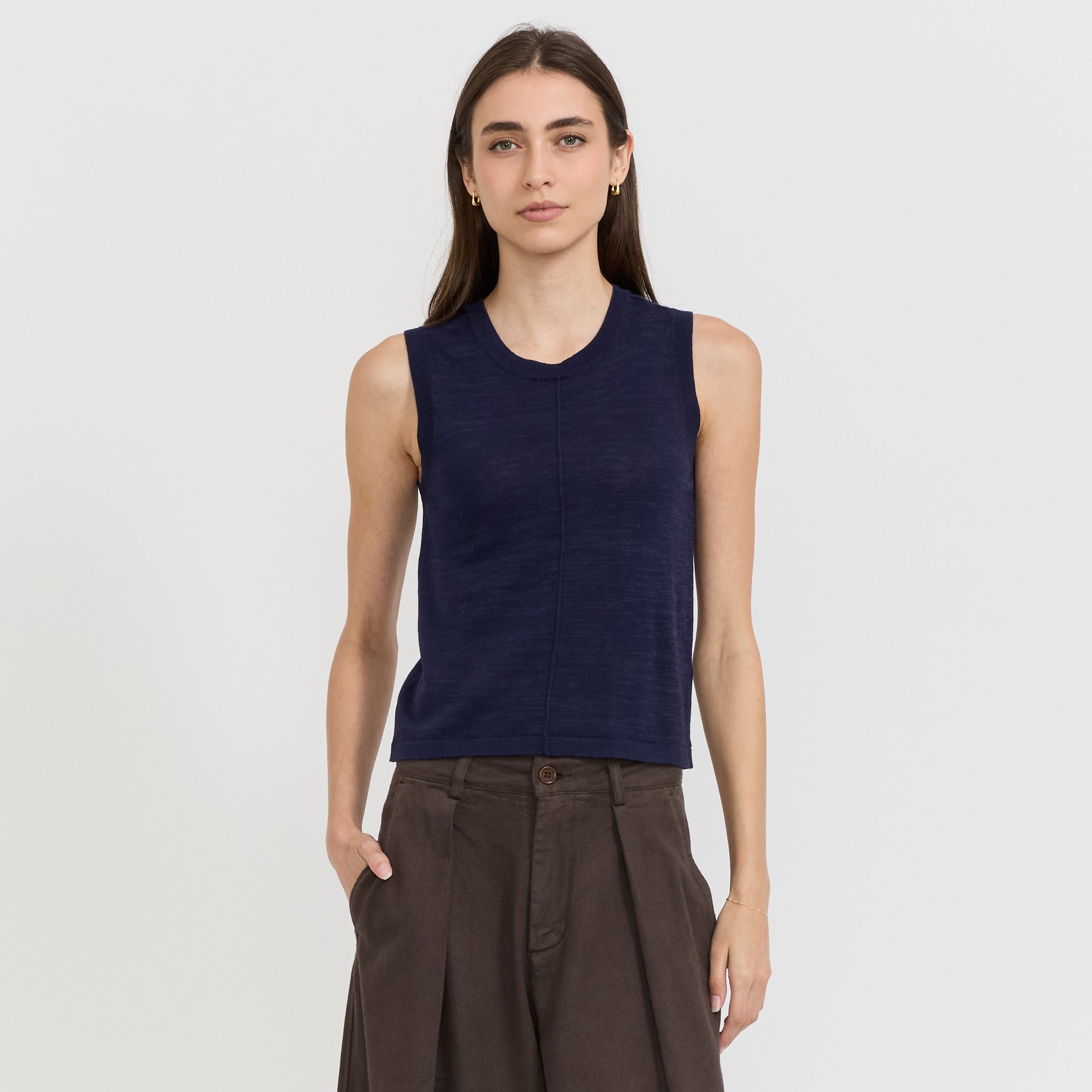 YMC | Dot Vest Navy | Maplestore