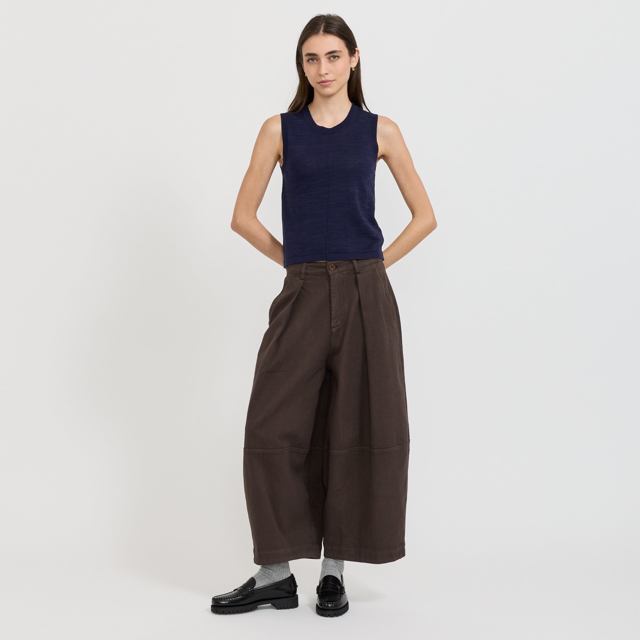 YMC | Dot Vest Navy | Maplestore