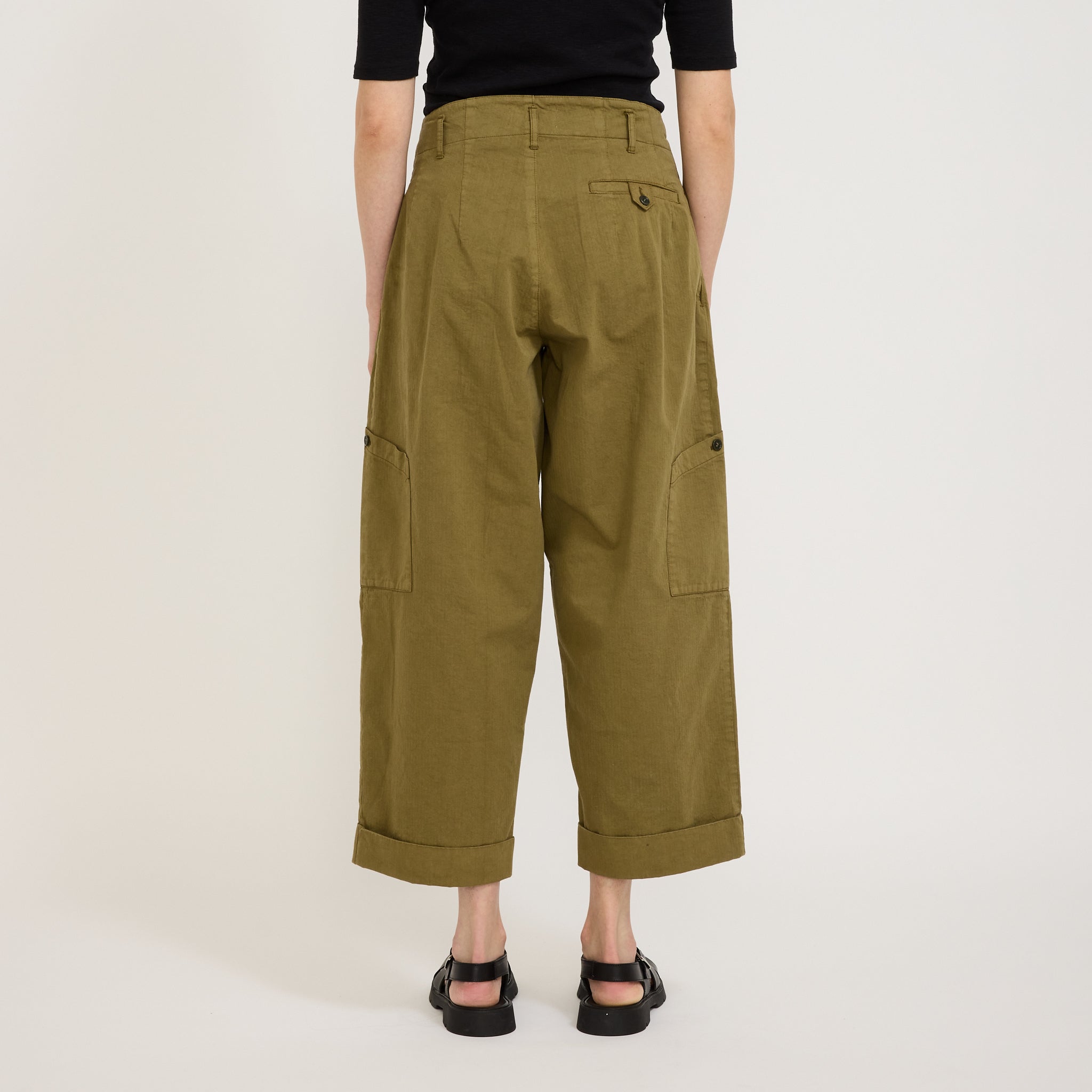 YMC | Grease Trouser Olive Green | Maplestore