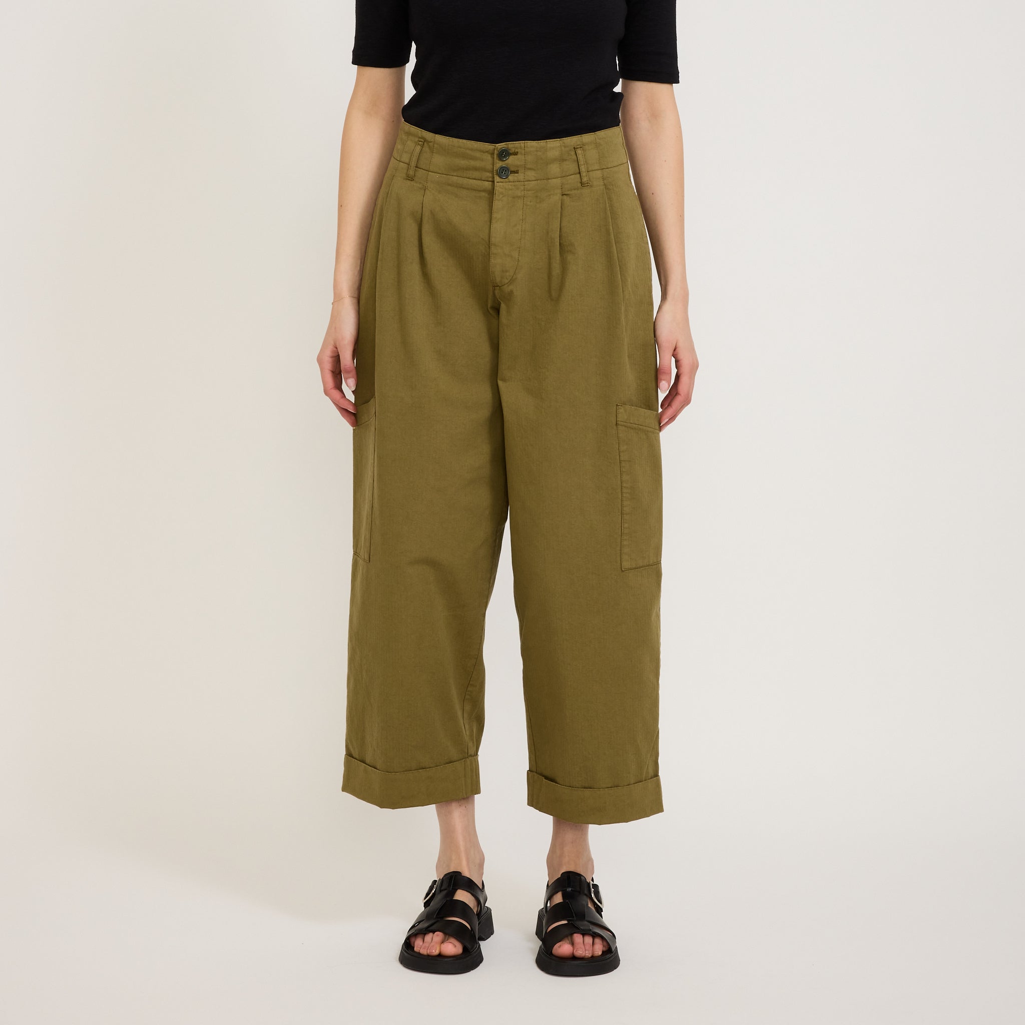 YMC | Grease Trouser Olive Green | Maplestore