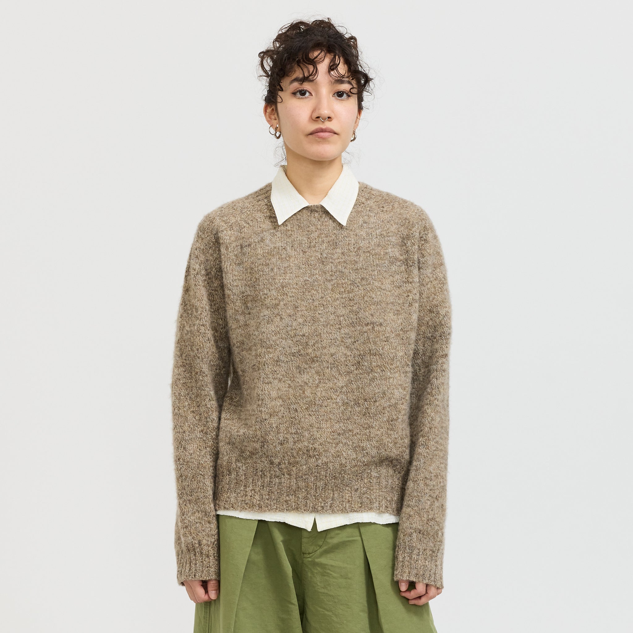 YMC | Jets Crew Neck Knit Natural | Maplestore