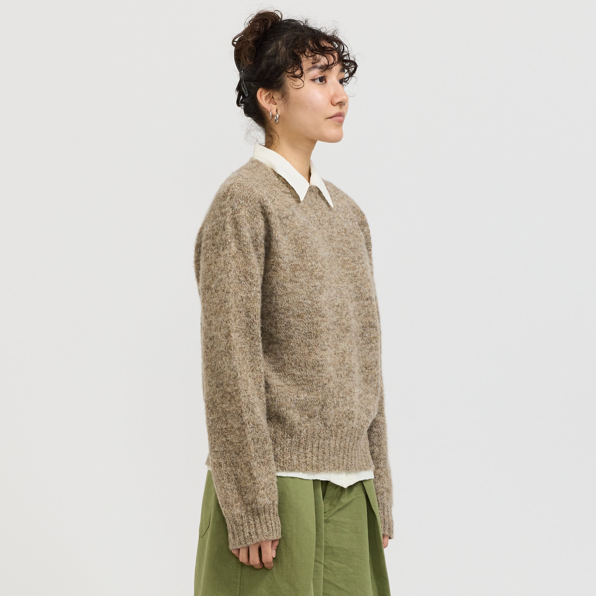 YMC | Jets Crew Neck Knit Natural | Maplestore