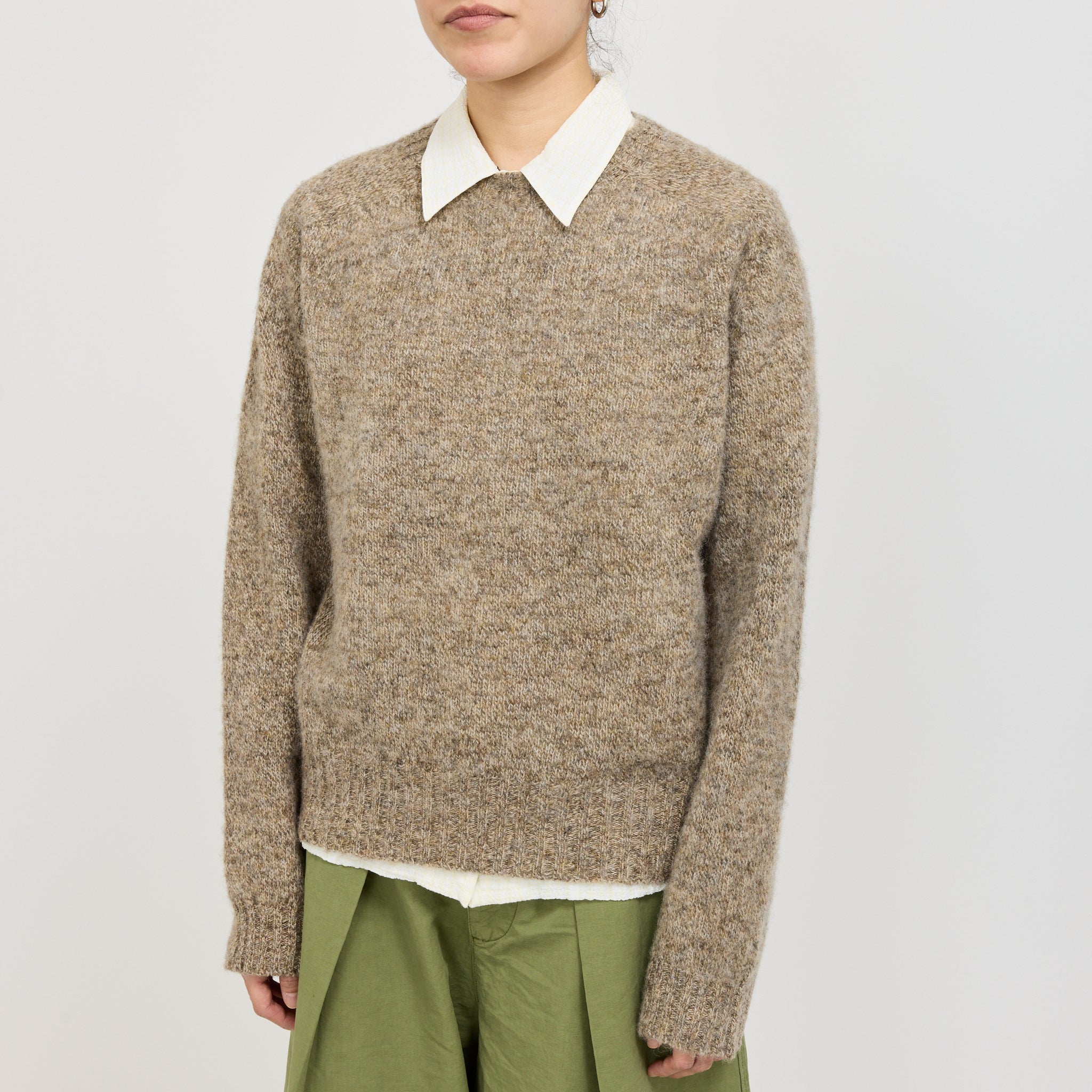 YMC | Jets Crew Neck Knit Natural | Maplestore