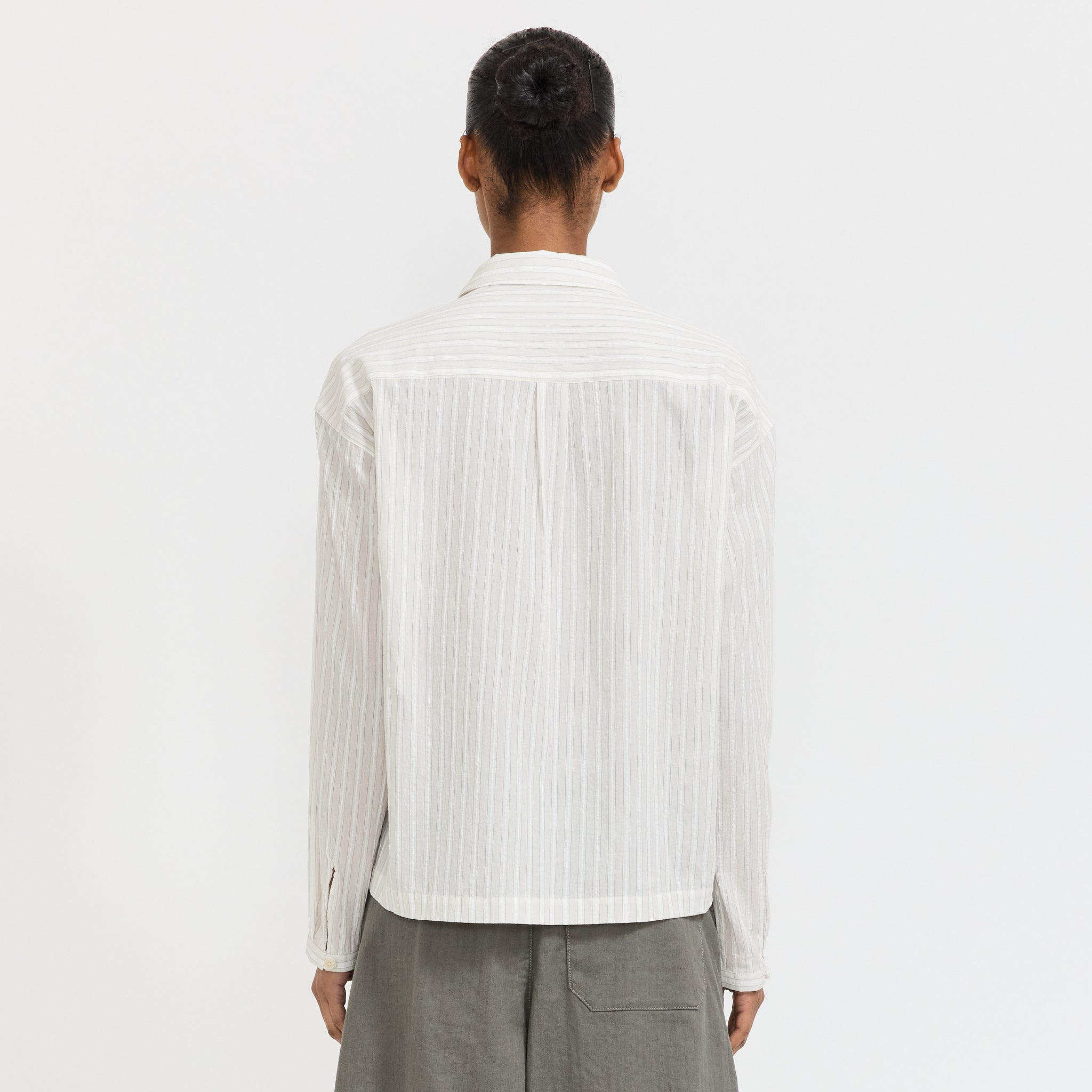 Marianne Shirt Natural Stripe White